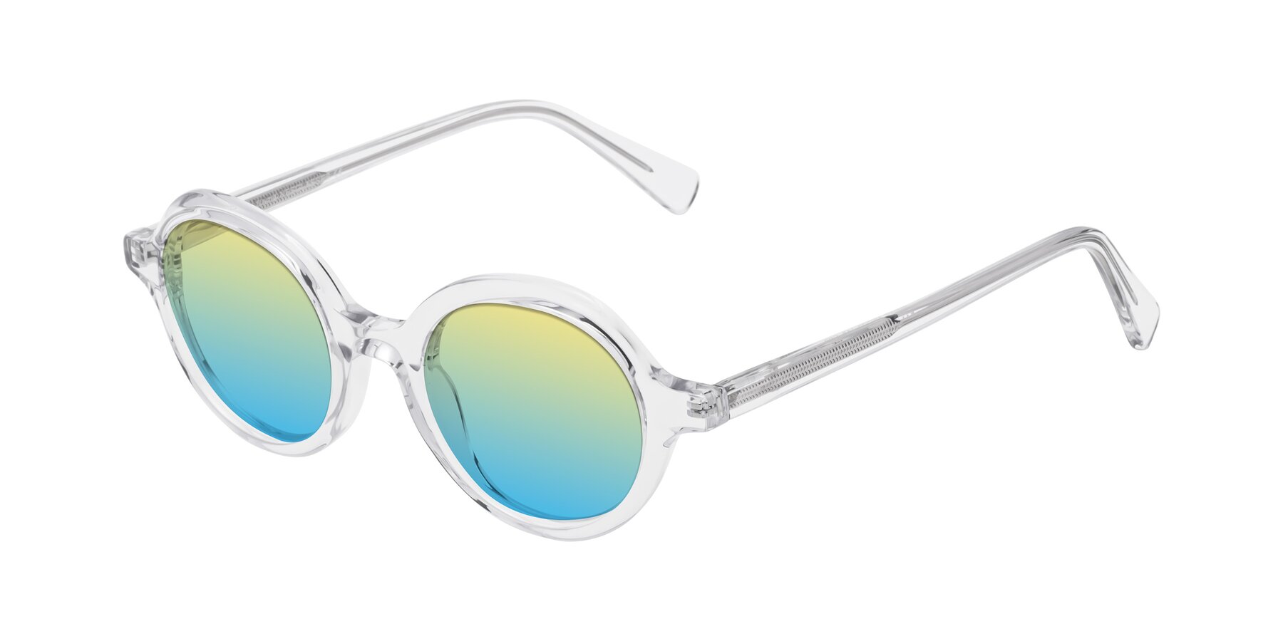Angle of Nemo in Clear with Yellow / Blue Gradient Lenses