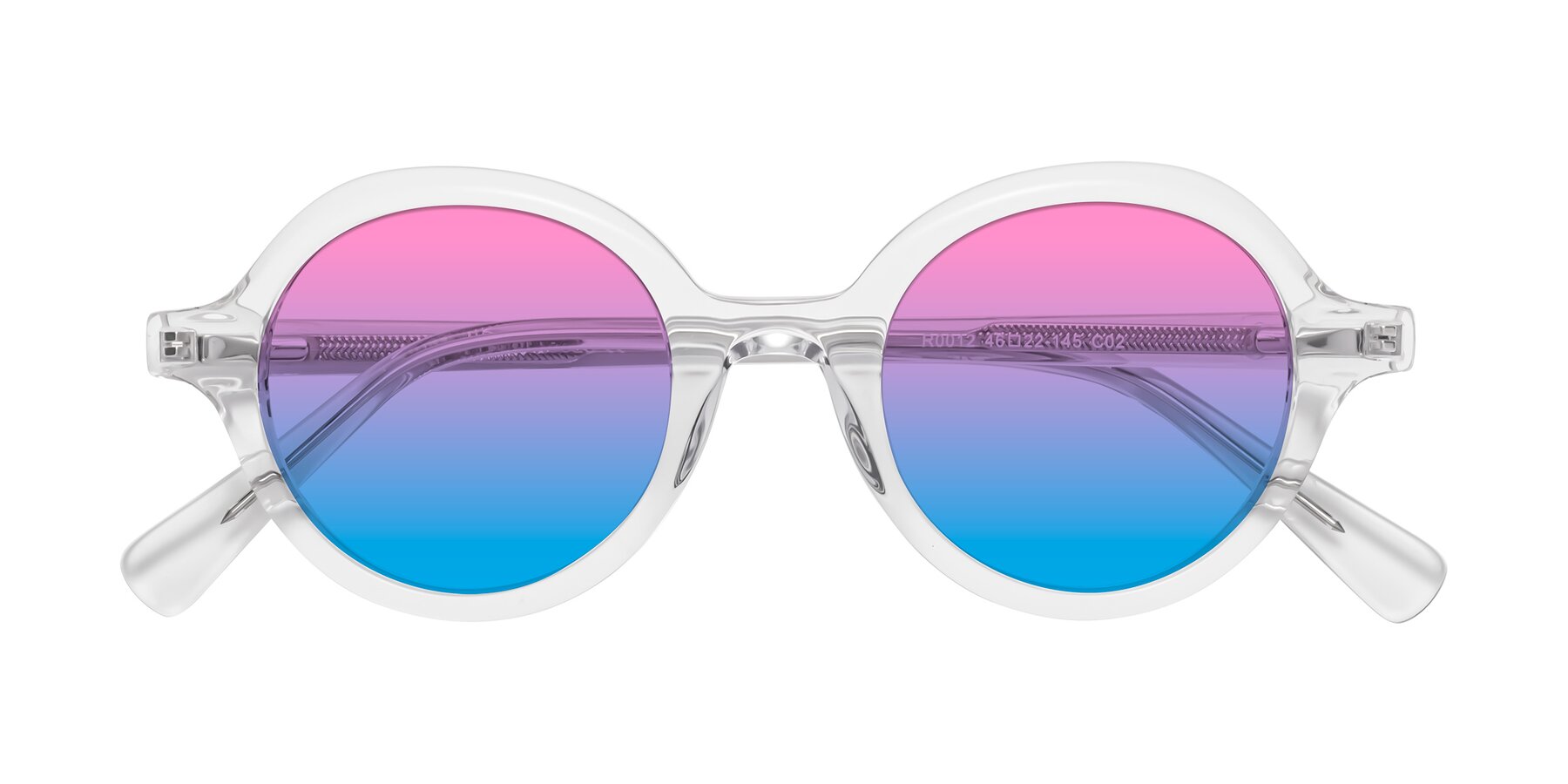Folded Front of Nemo in Clear with Pink / Blue Gradient Lenses