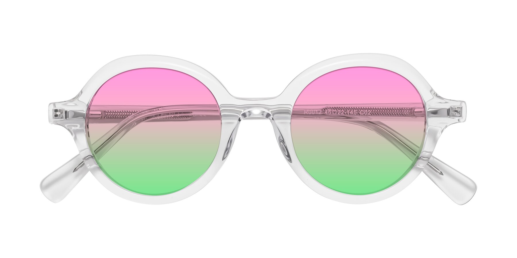 Folded Front of Nemo in Clear with Pink / Green Gradient Lenses