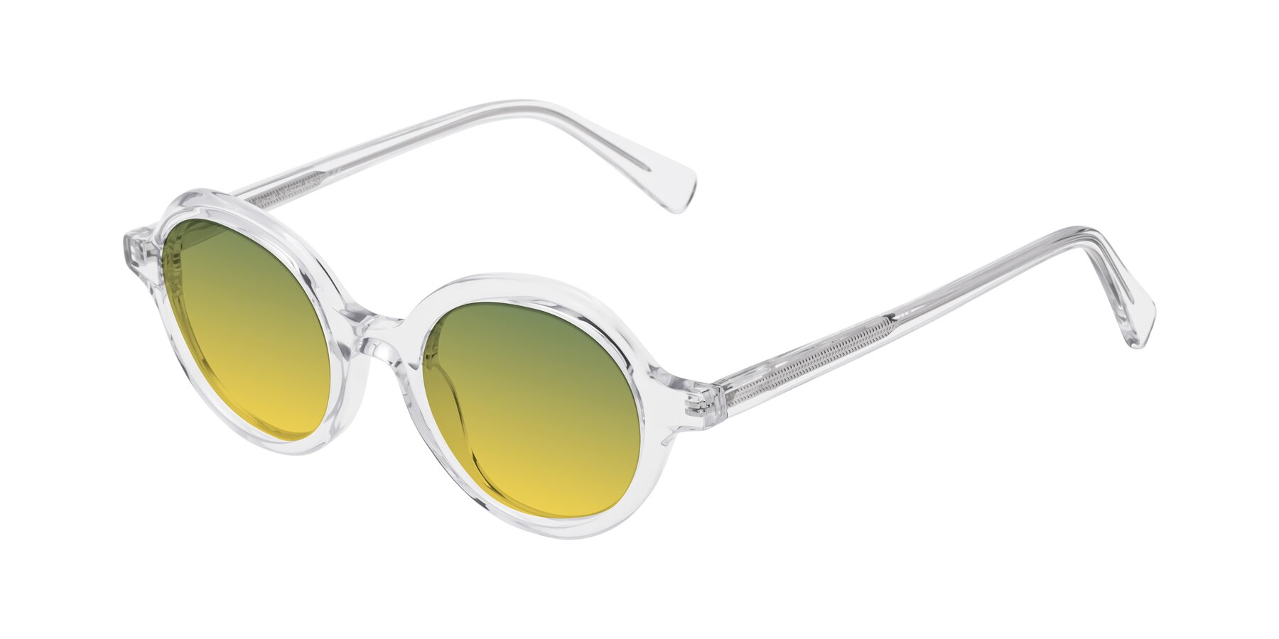 Angle of Nemo in Clear with Green / Yellow Gradient Lenses