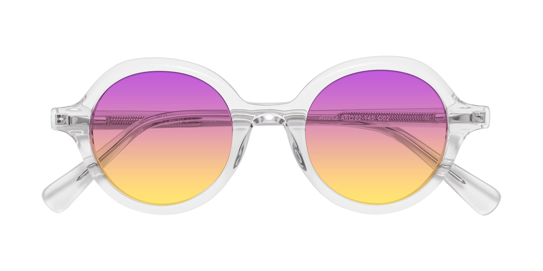Folded Front of Nemo in Clear with Purple / Yellow Gradient Lenses