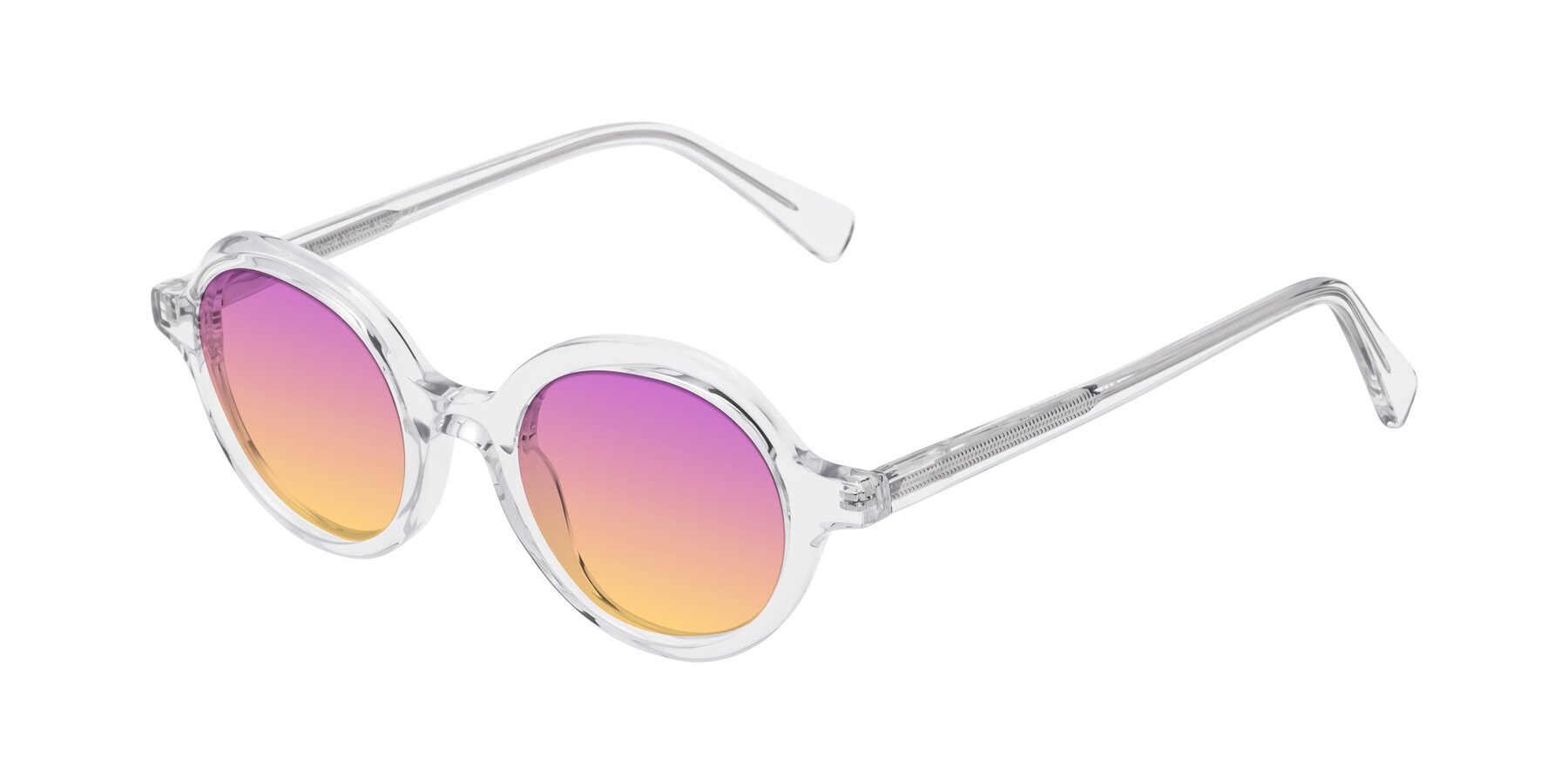 Angle of Nemo in Clear with Purple / Yellow Gradient Lenses