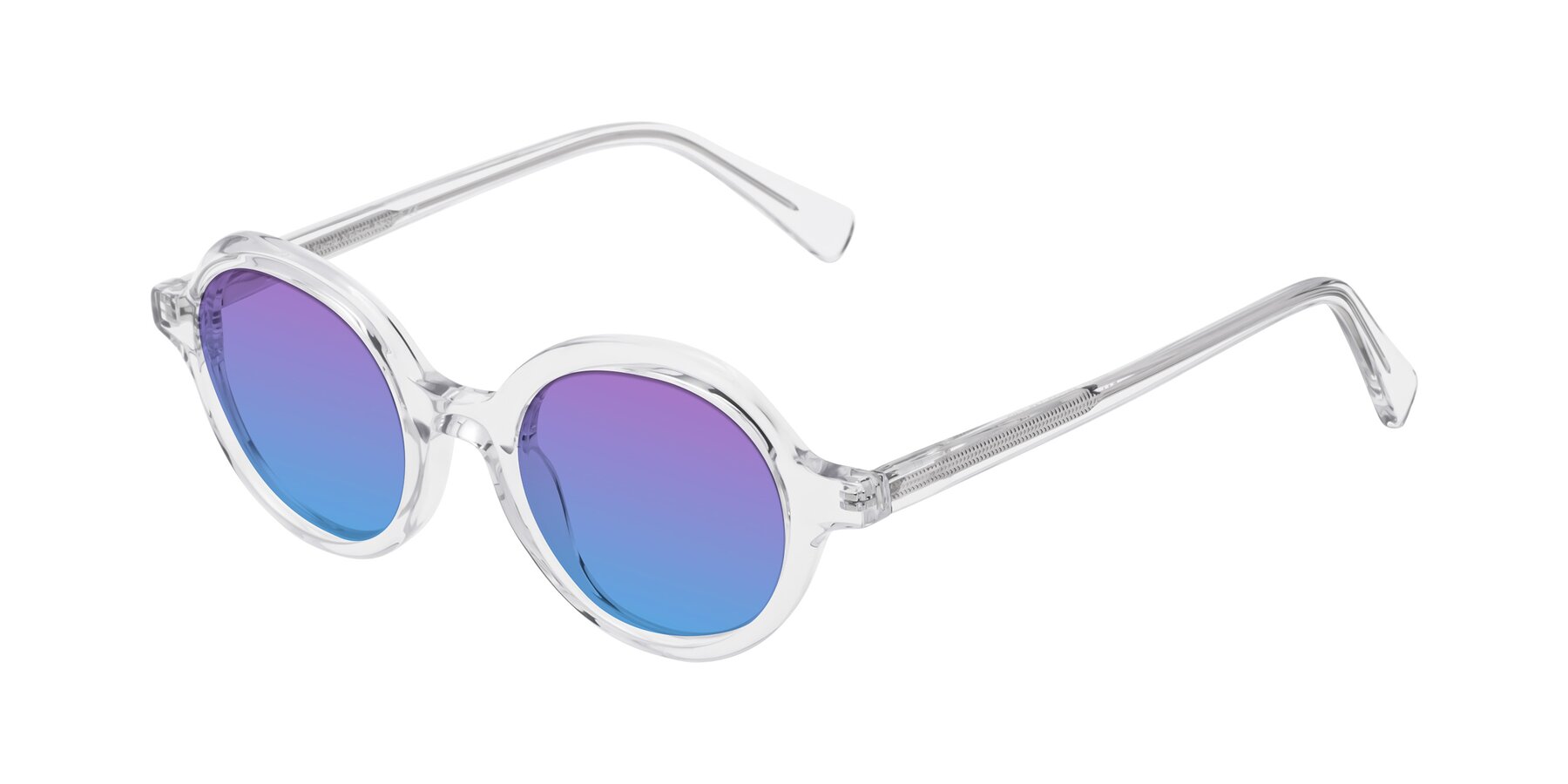 Angle of Nemo in Clear with Purple / Blue Gradient Lenses