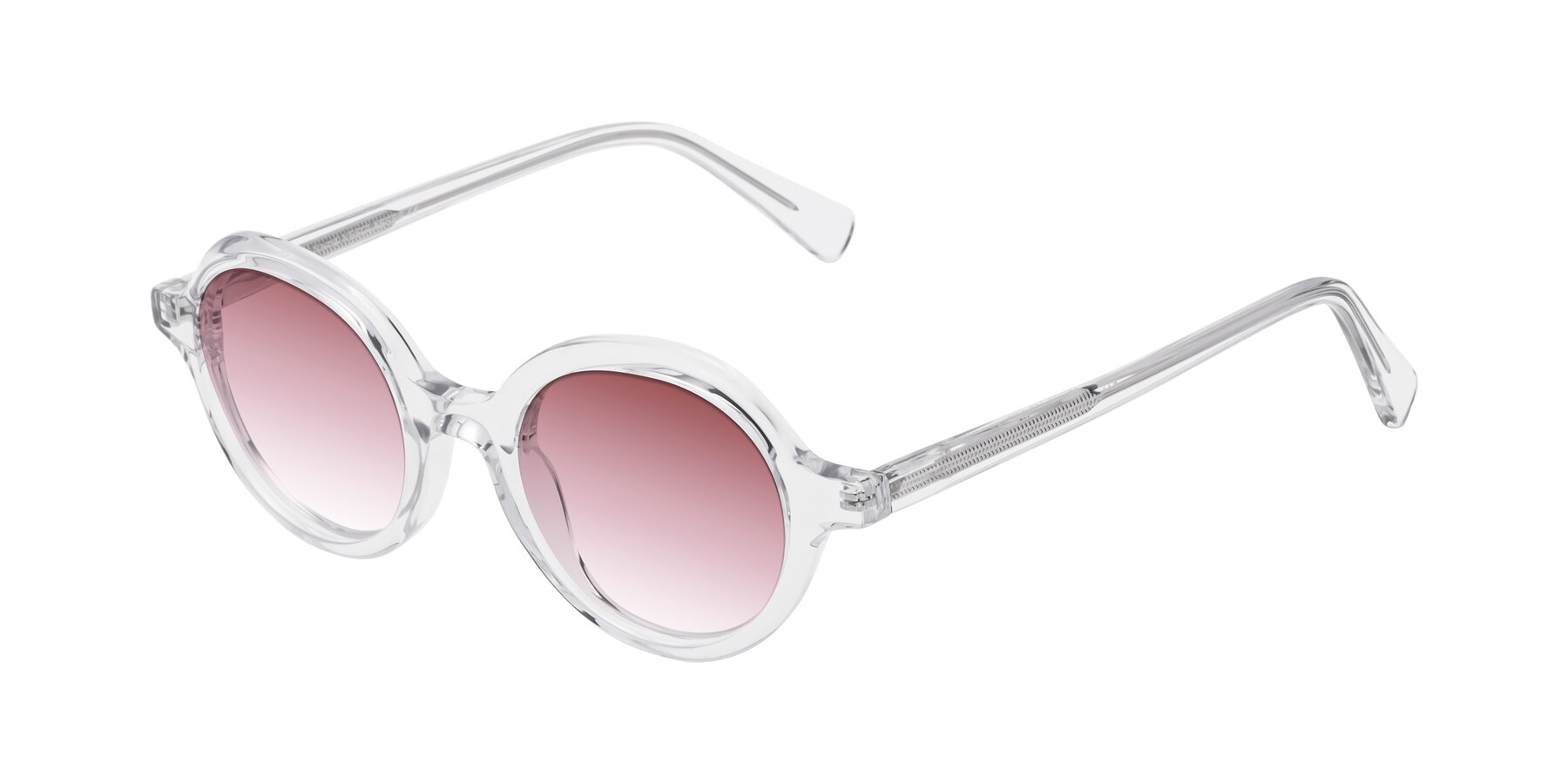 Angle of Nemo in Clear with Garnet Gradient Lenses