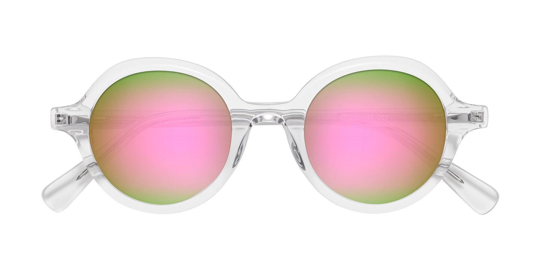 Folded Front of Nemo in Clear with Pink Mirrored Lenses