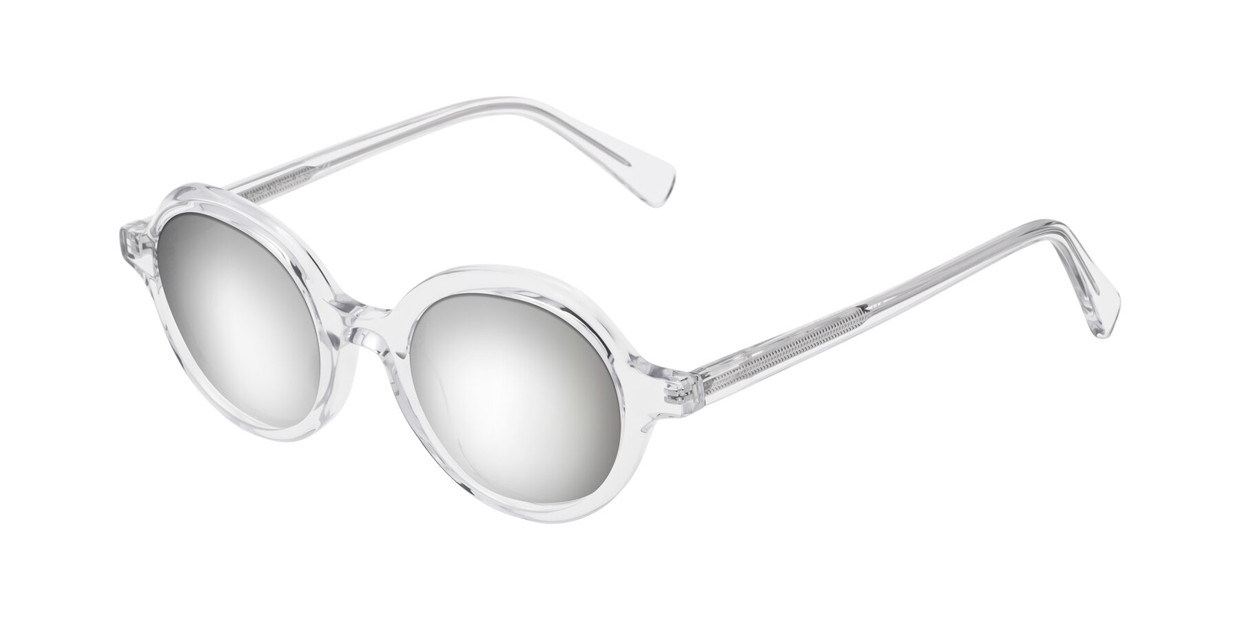 Angle of Nemo in Clear with Silver Mirrored Lenses