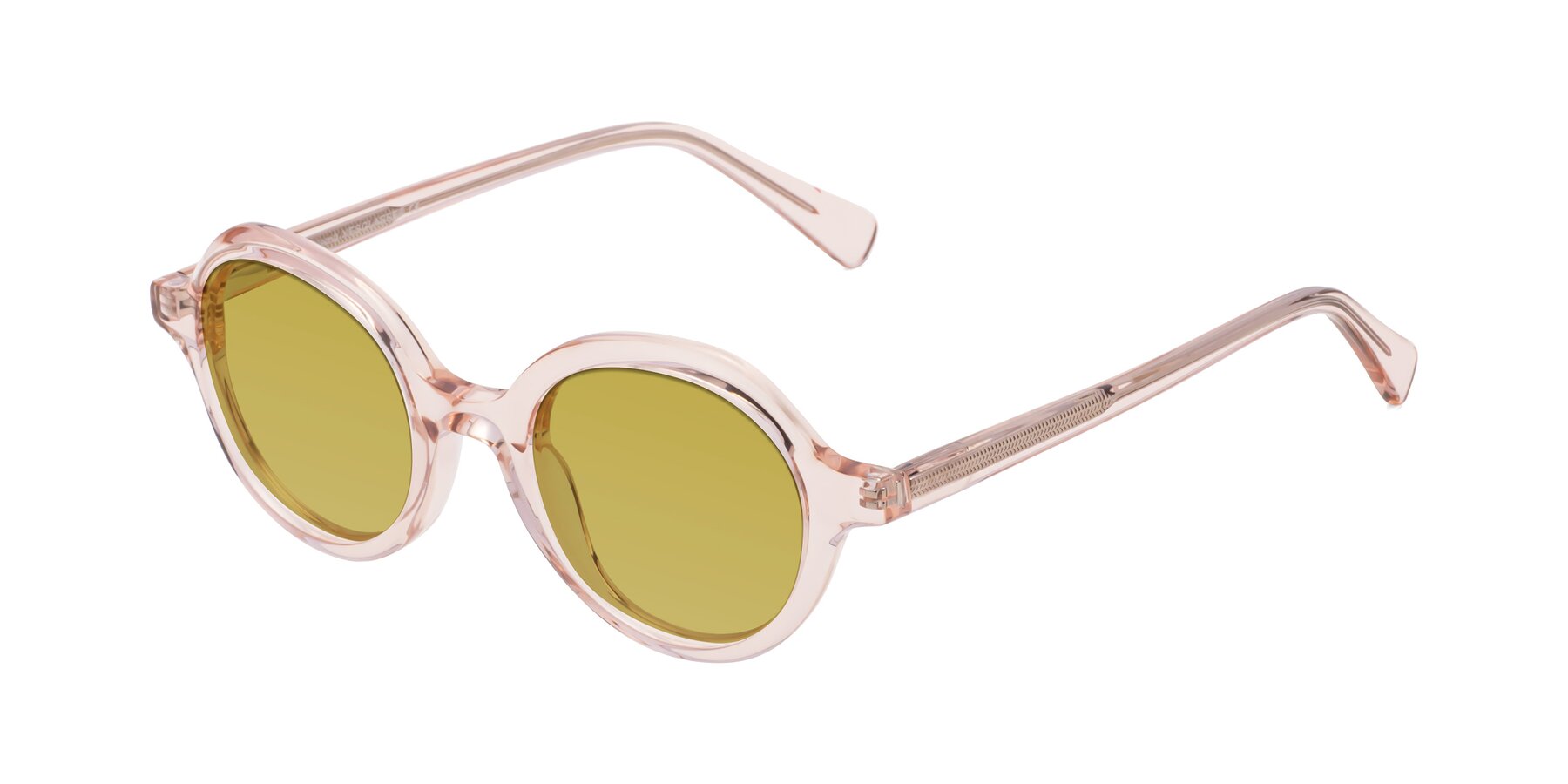 Angle of Nemo in Light Pink with Champagne Tinted Lenses