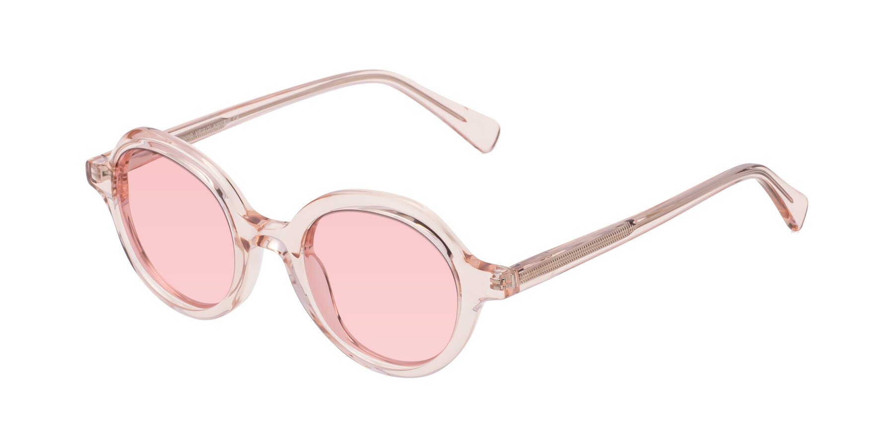 Angle of Nemo in Light Pink with Light Garnet Tinted Lenses