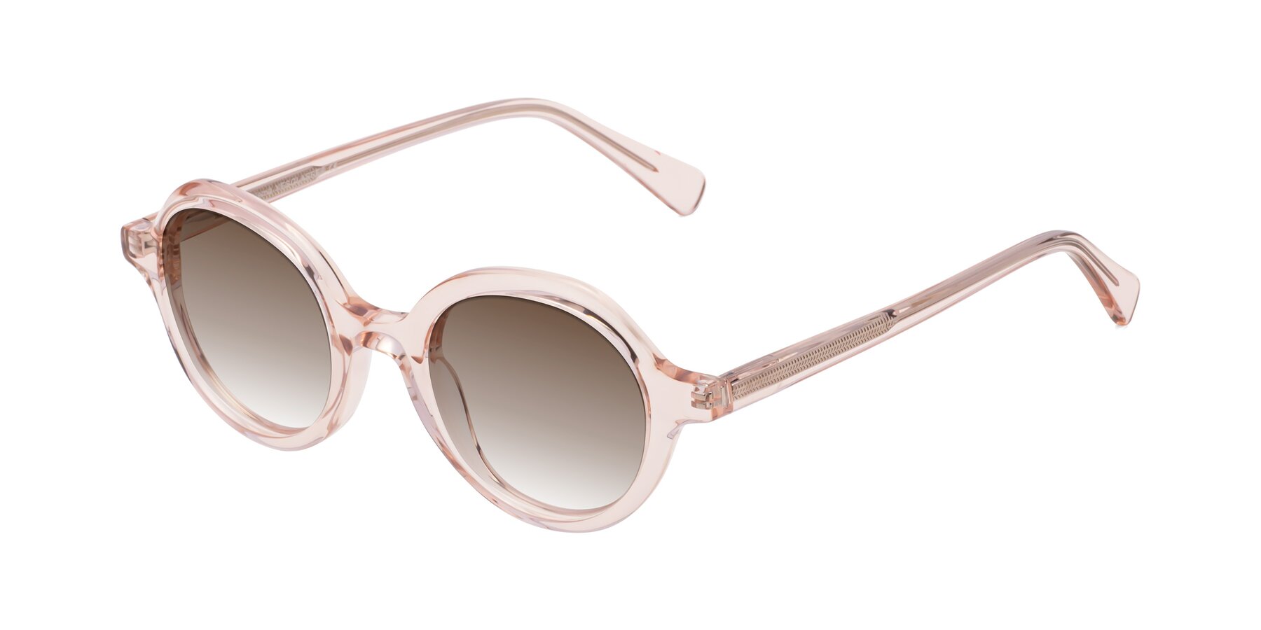 Angle of Nemo in Light Pink with Brown Gradient Lenses