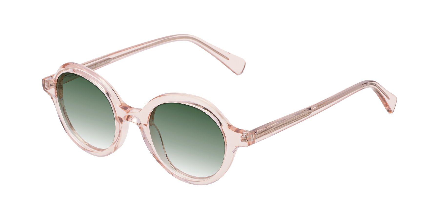 Angle of Nemo in Light Pink with Green Gradient Lenses