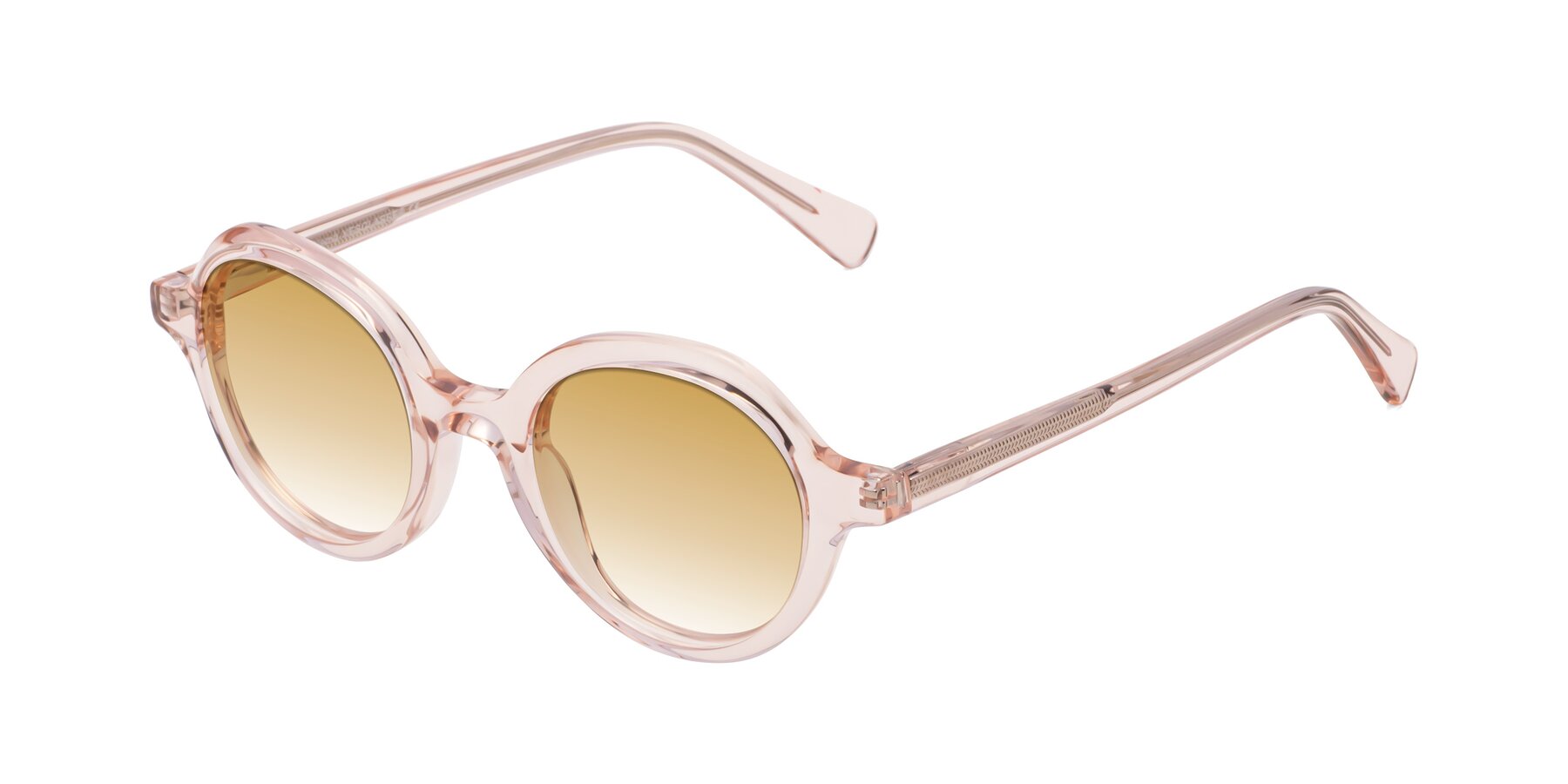 Angle of Nemo in Light Pink with Champagne Gradient Lenses