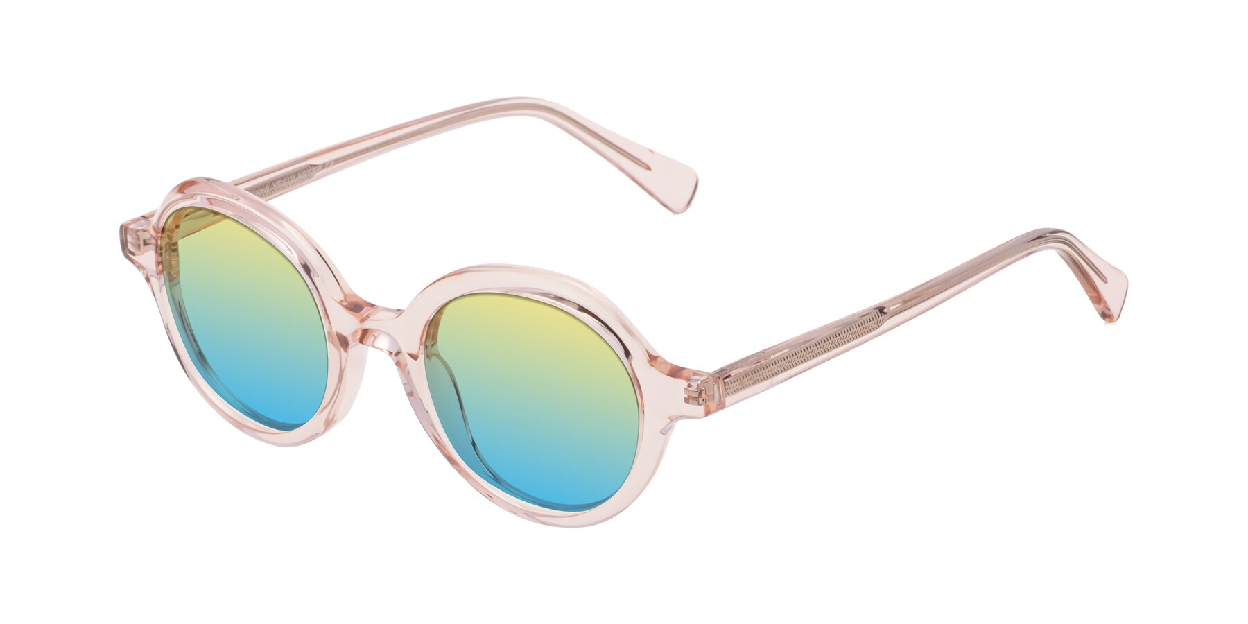 Angle of Nemo in Light Pink with Yellow / Blue Gradient Lenses