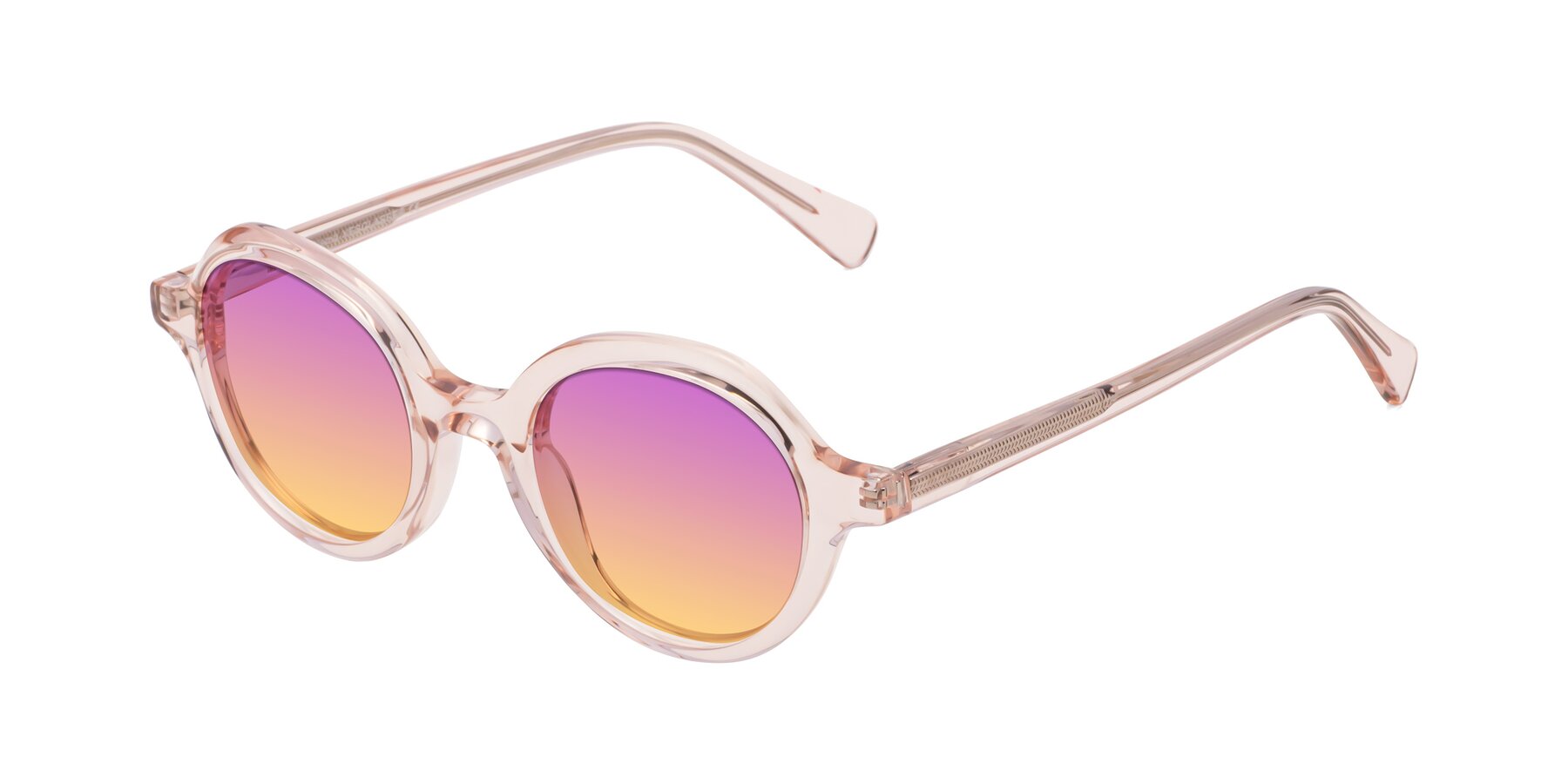 Angle of Nemo in Light Pink with Purple / Yellow Gradient Lenses
