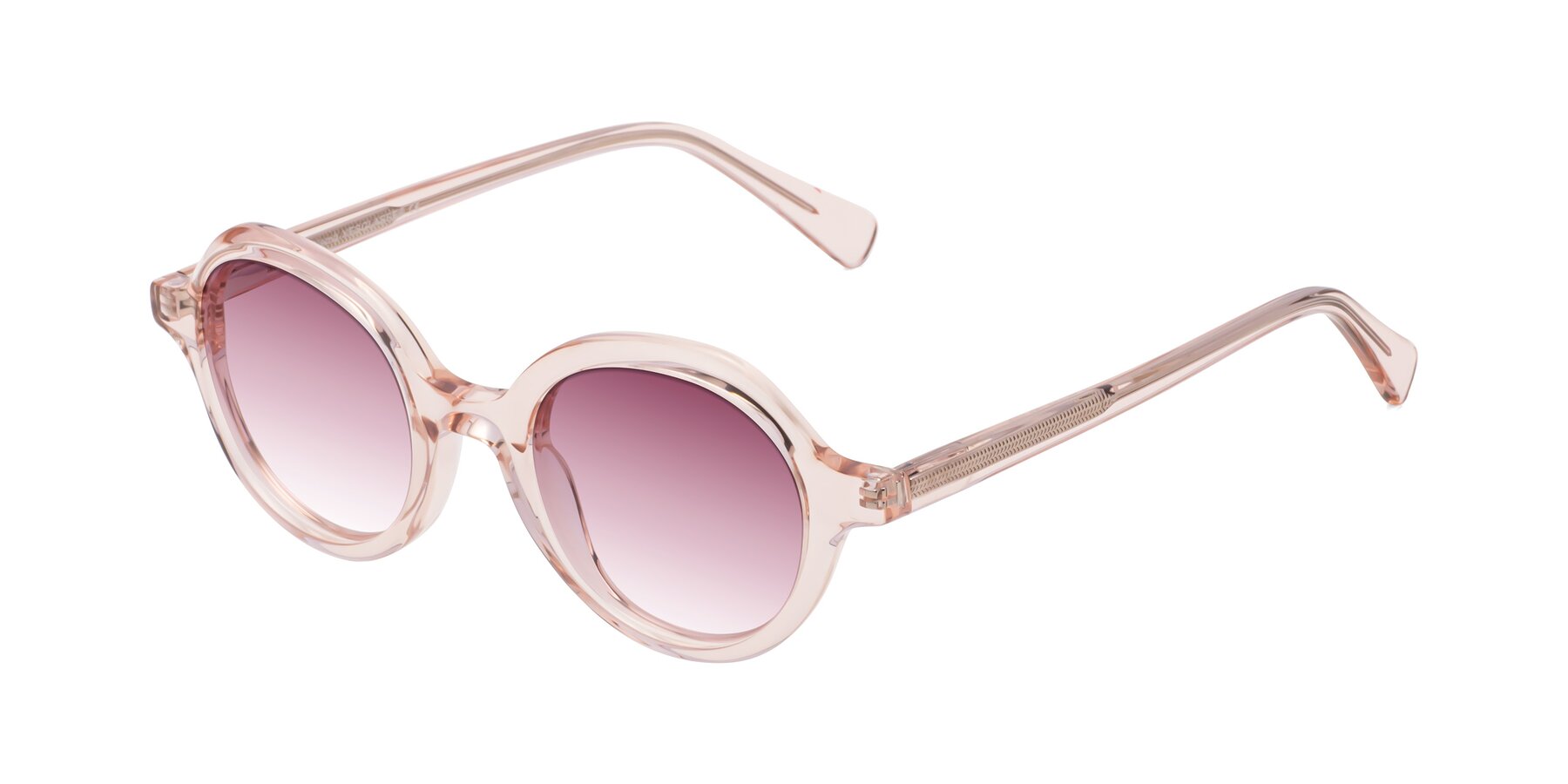 Angle of Nemo in Light Pink with Wine Gradient Lenses