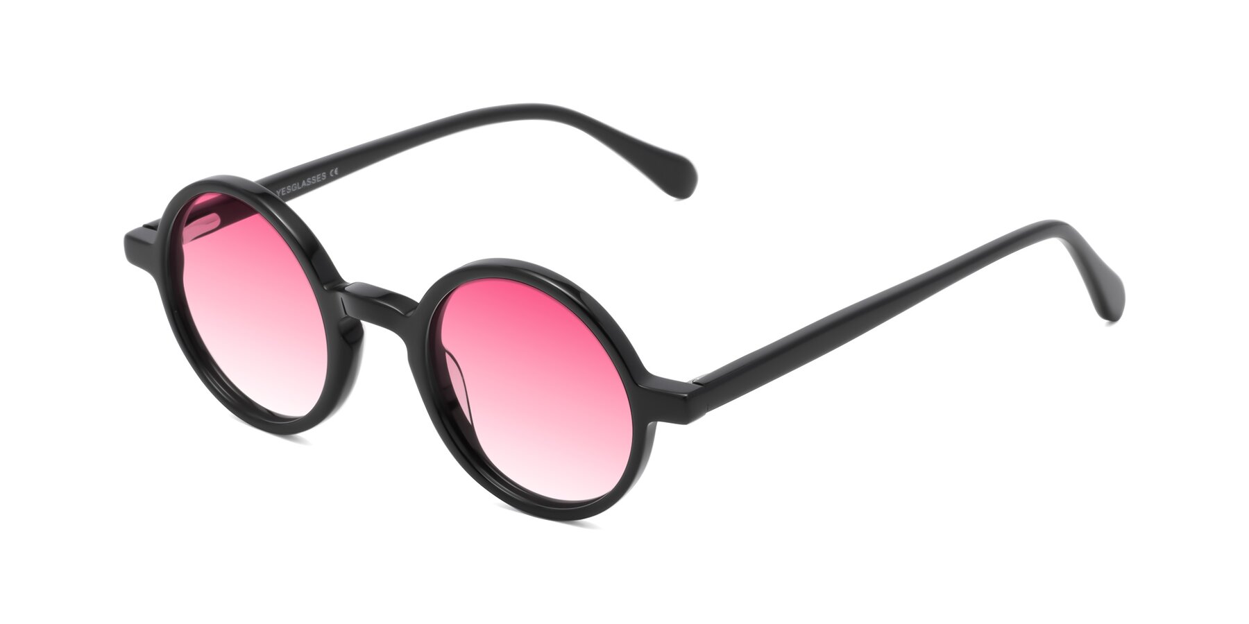 Angle of Juno in Black with Pink Gradient Lenses