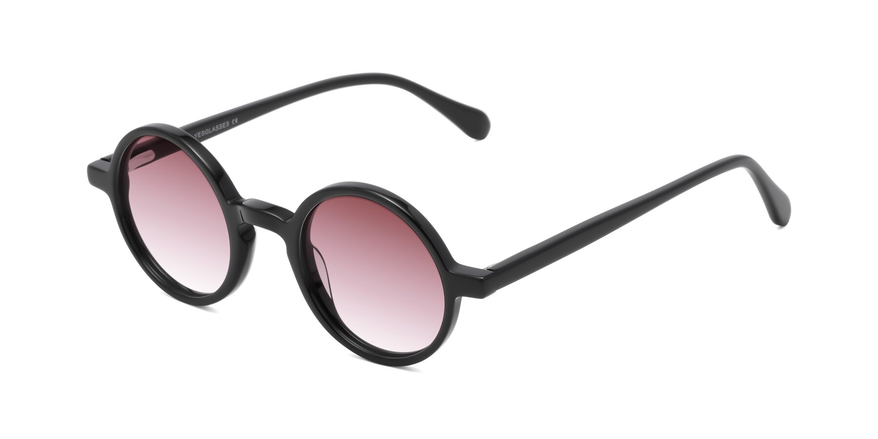 Angle of Juno in Black with Garnet Gradient Lenses