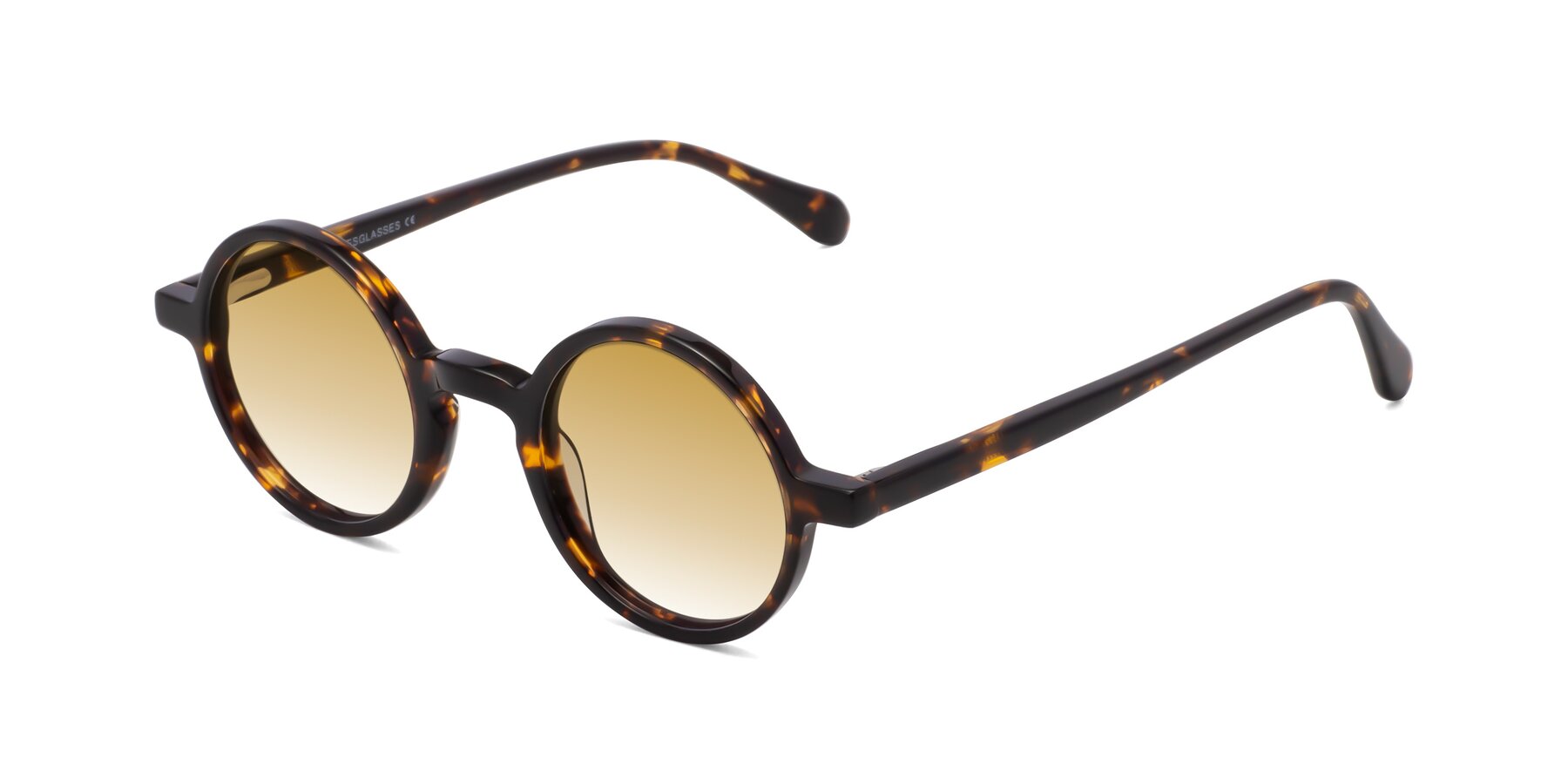 Angle of Juno in Tortoise with Champagne Gradient Lenses
