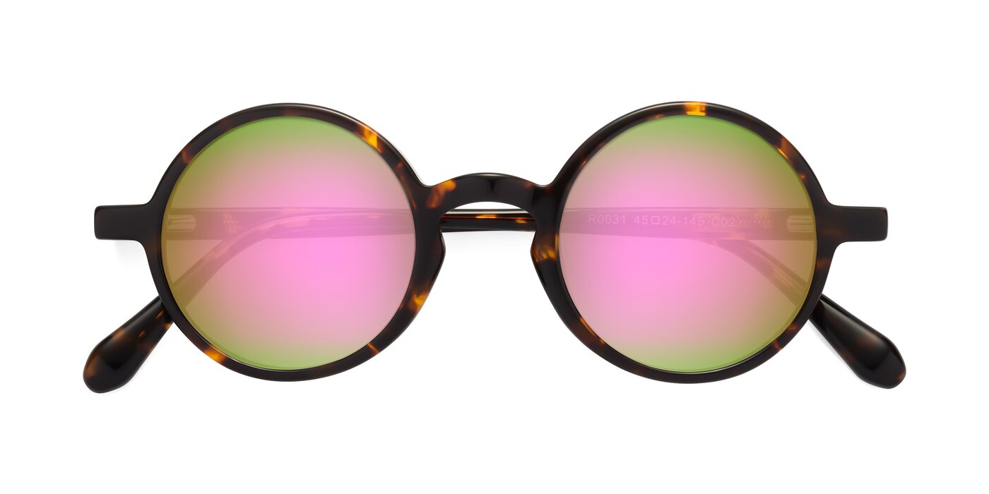 Juno - Tortoise Flash Mirrored Sunglasses