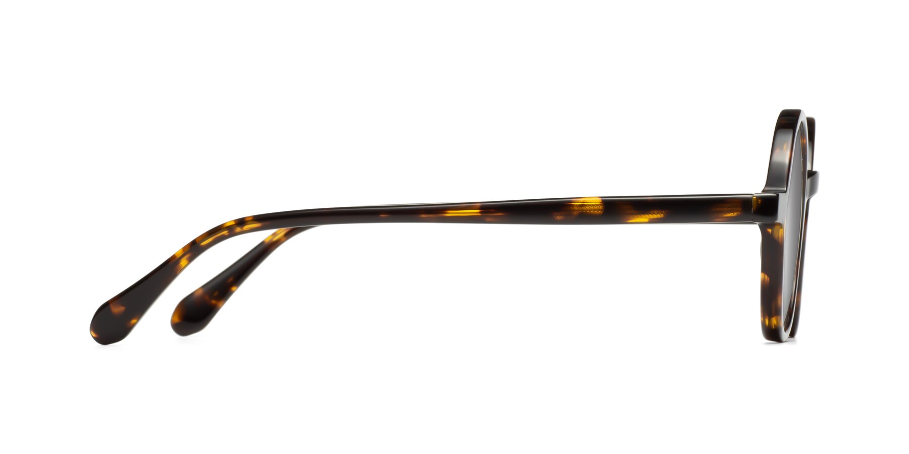 Side of Juno in Tortoise with Silver Mirrored Lenses