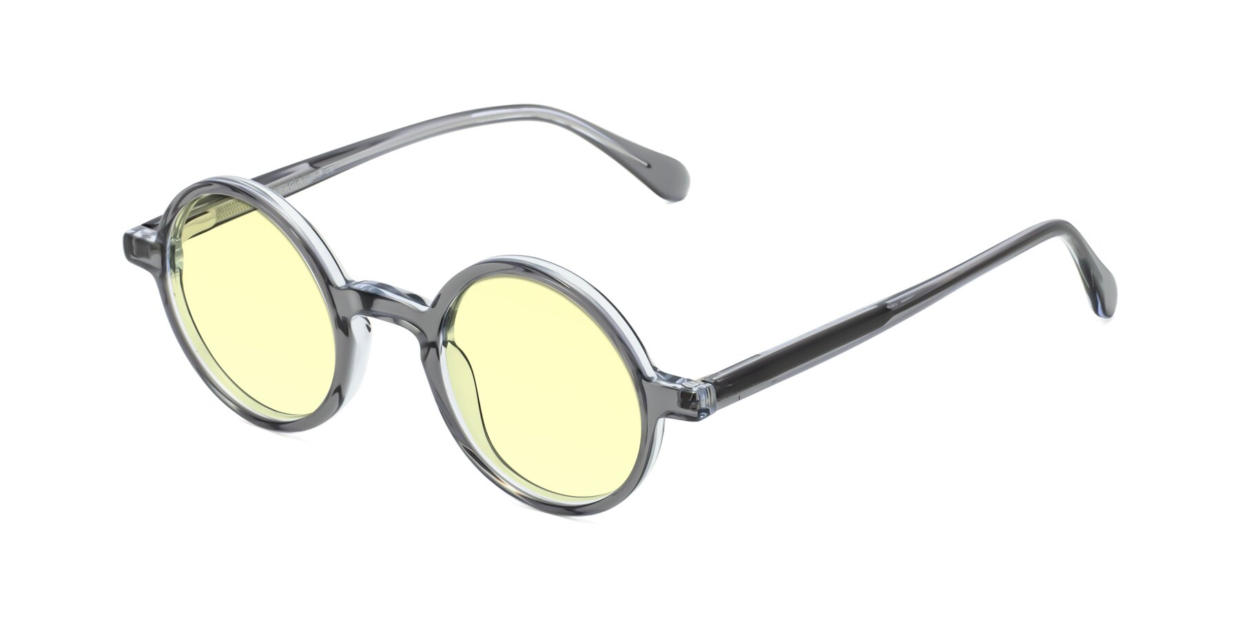 Angle of Juno in Transparent Gray with Light Yellow Tinted Lenses