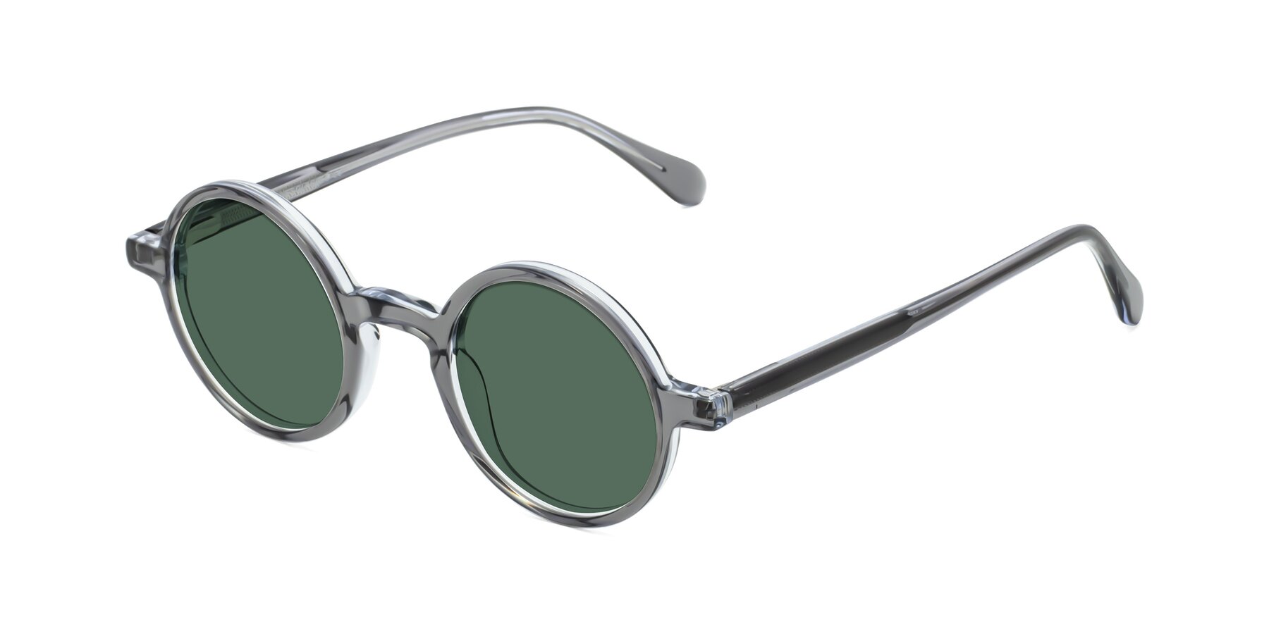 Angle of Juno in Transparent Gray with Green Polarized Lenses