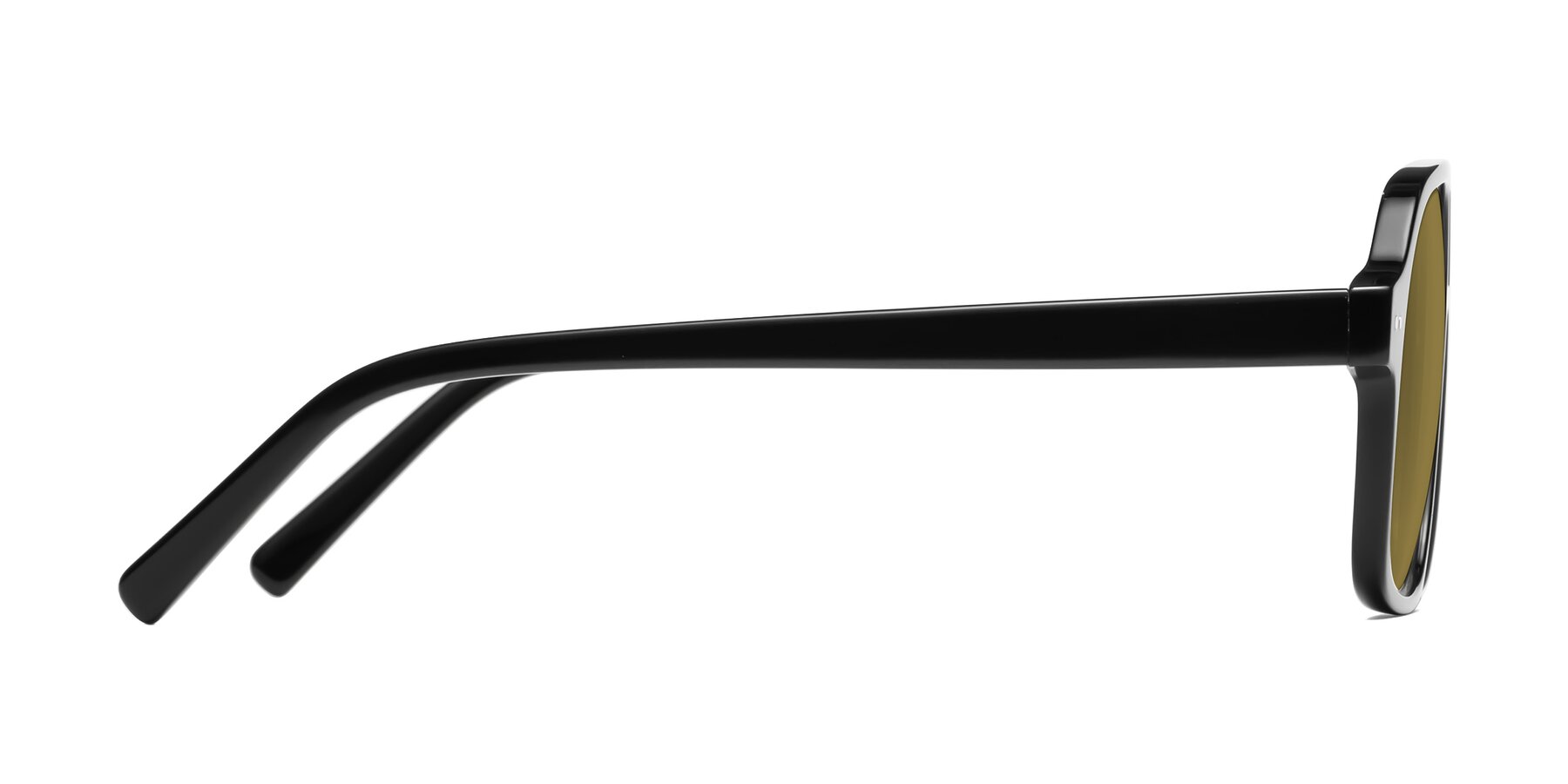 Side of Kingston in Black with Brown Polarized Lenses
