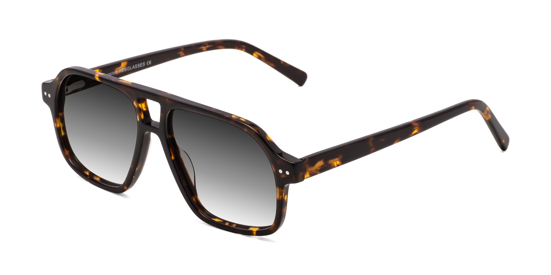 Angle of Kingston in Tortoise with Gray Gradient Lenses