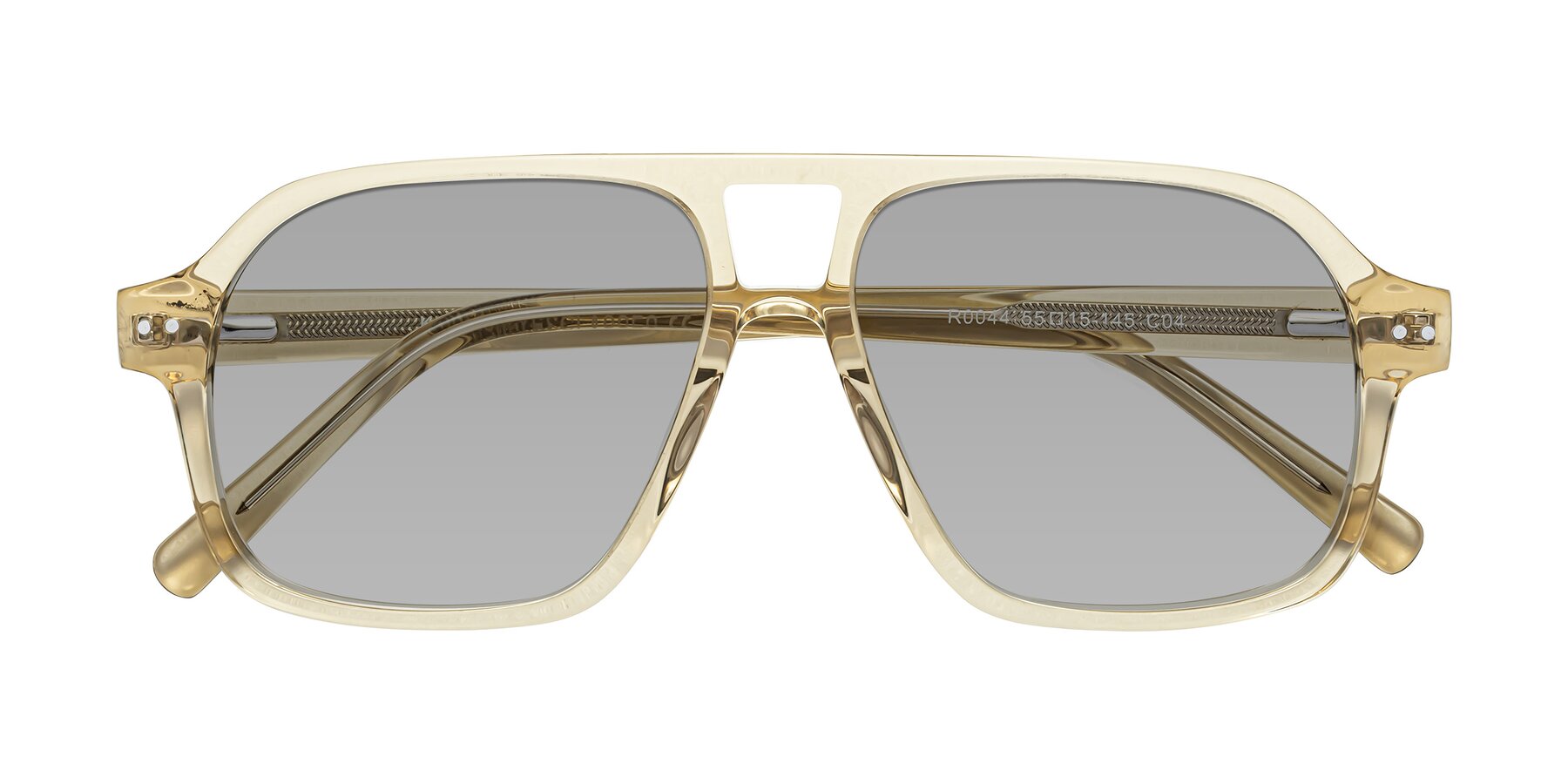 Folded Front of Kingston in Amber with Light Gray Tinted Lenses
