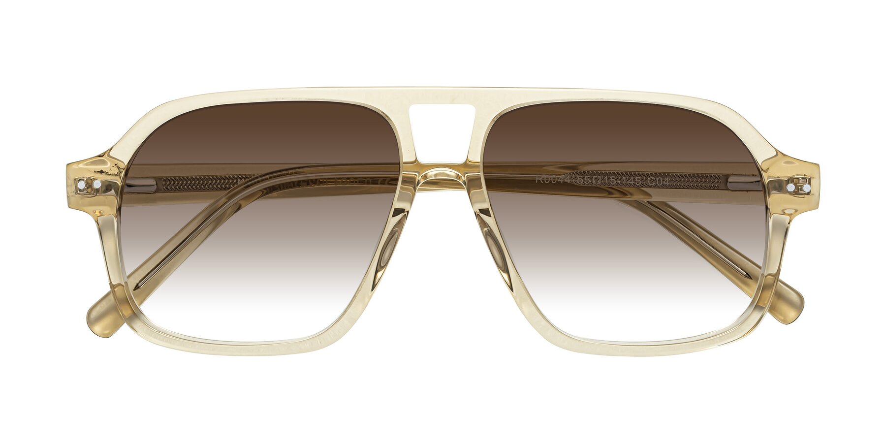 Folded Front of Kingston in Amber with Brown Gradient Lenses