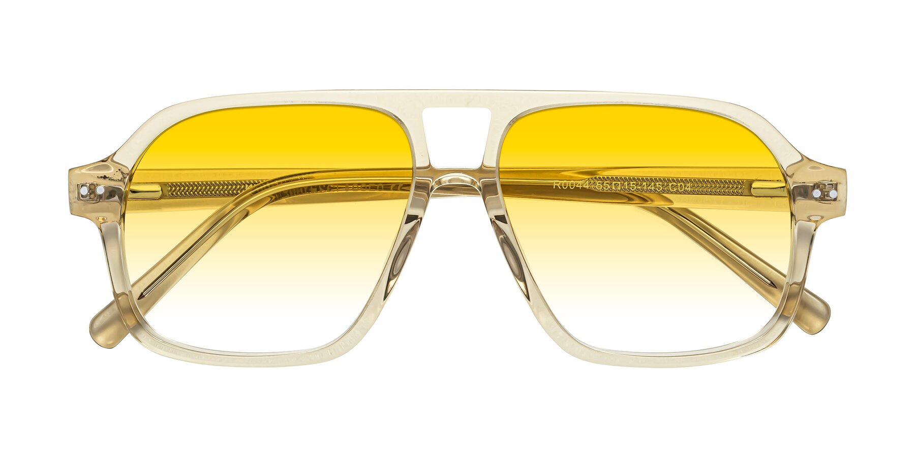 Folded Front of Kingston in Amber with Yellow Gradient Lenses