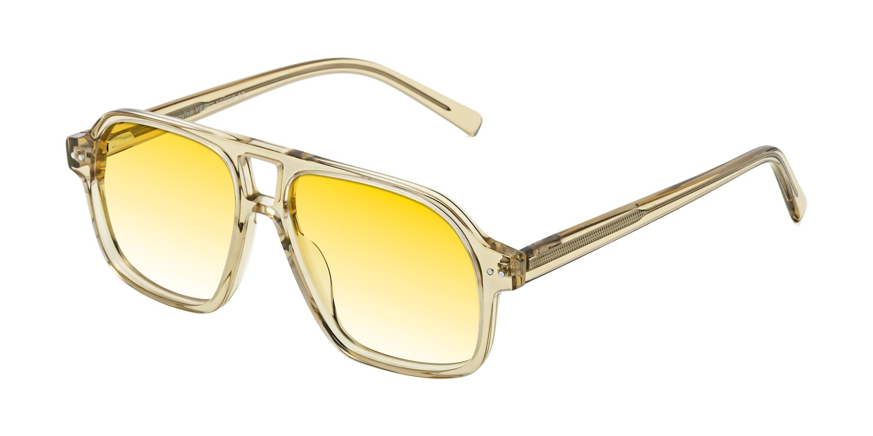 Angle of Kingston in Amber with Yellow Gradient Lenses