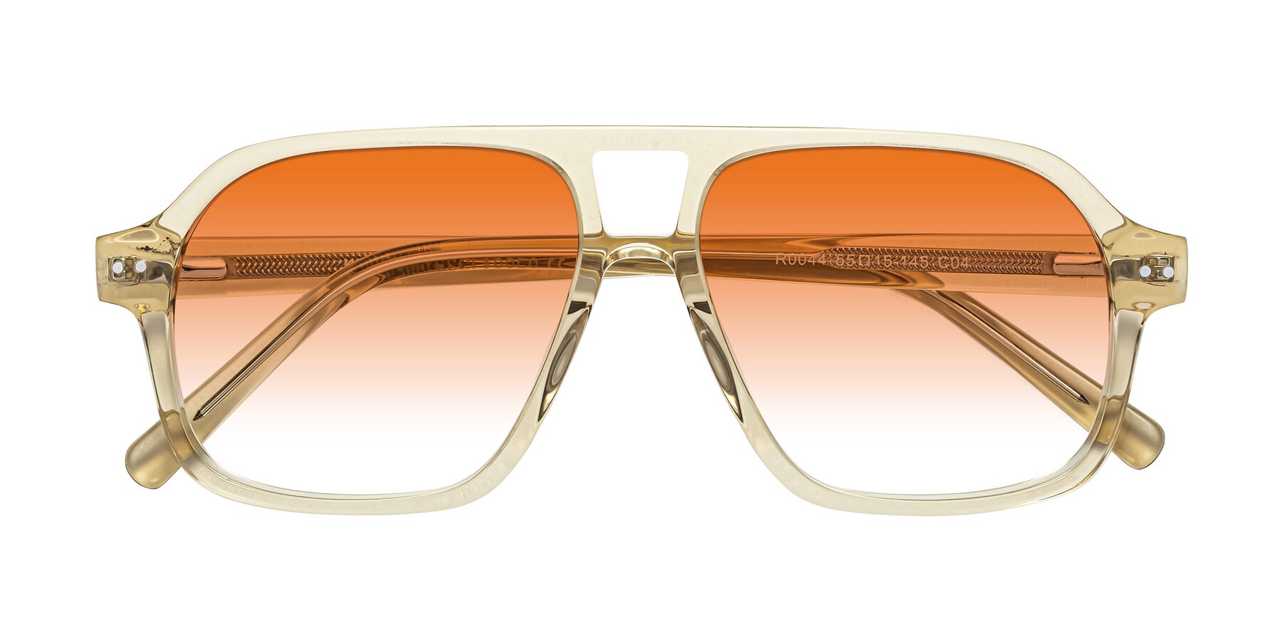 Folded Front of Kingston in Amber with Orange Gradient Lenses