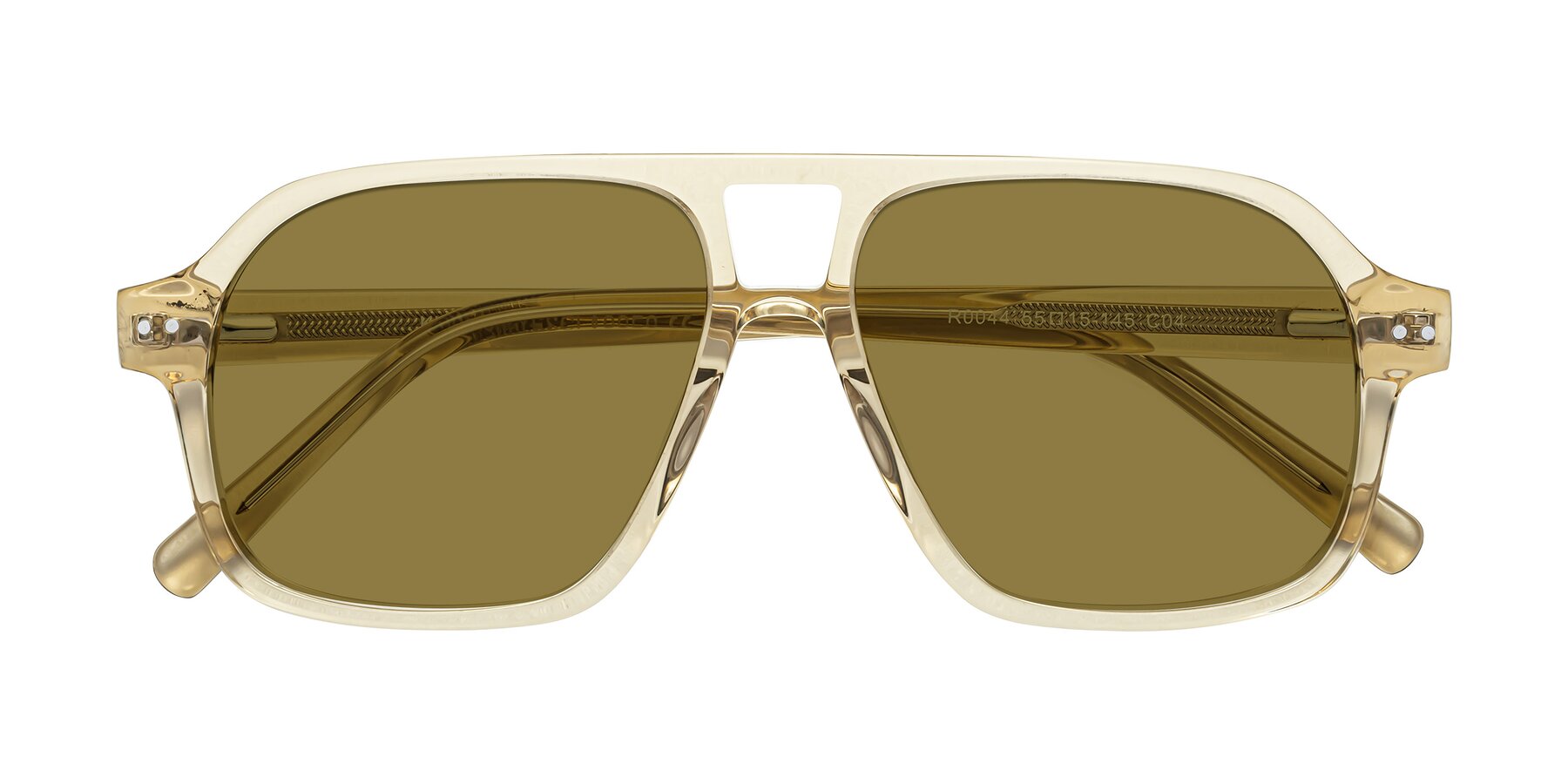 Folded Front of Kingston in Amber with Brown Polarized Lenses