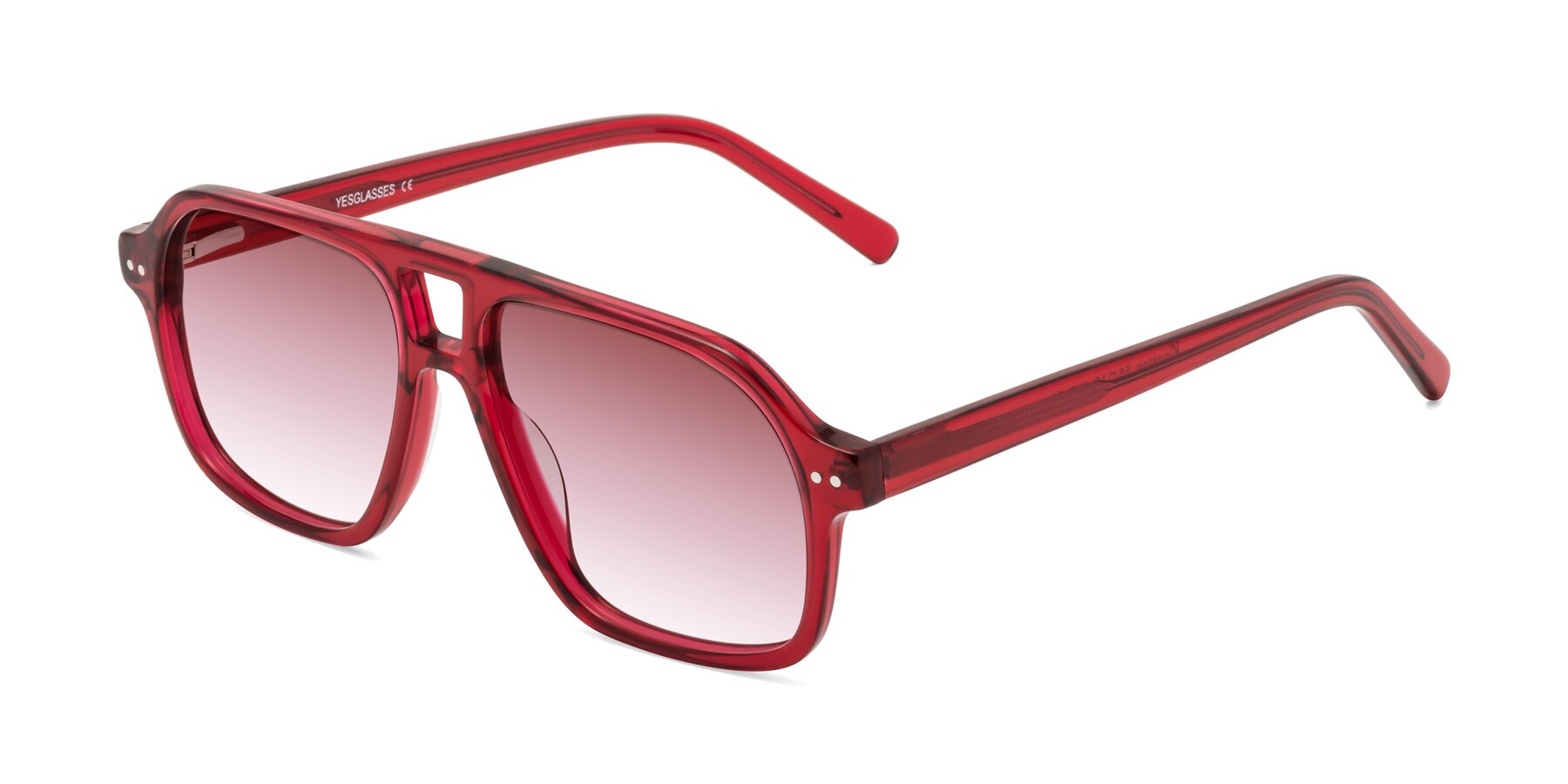 Angle of Kingston in Wine with Garnet Gradient Lenses