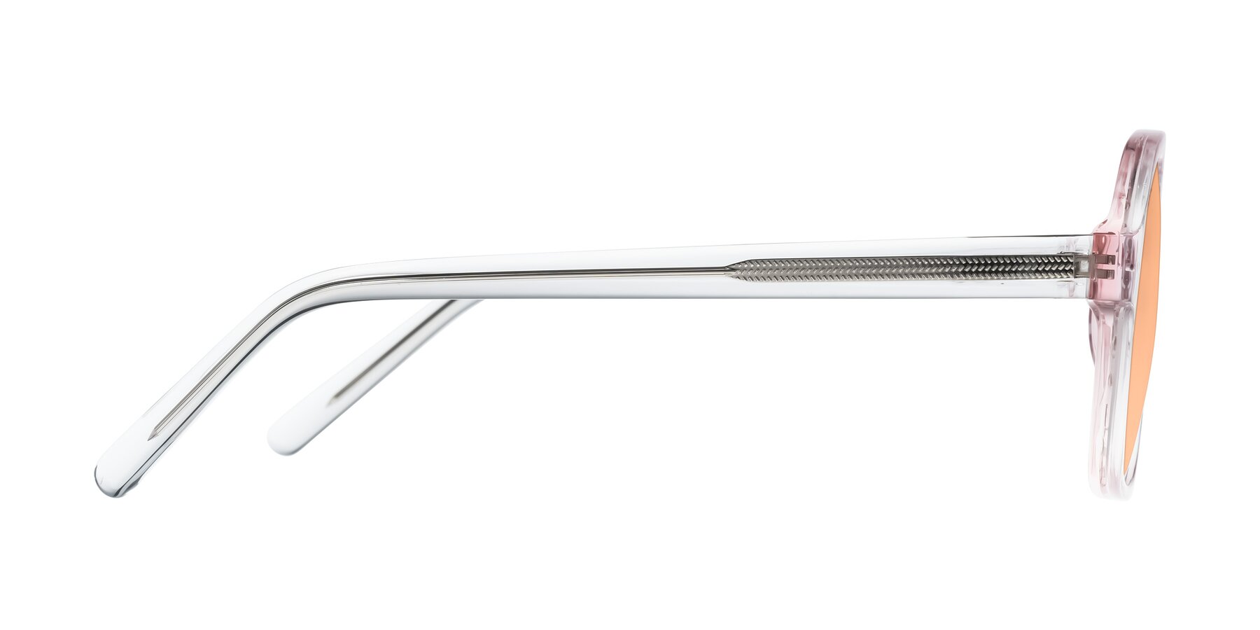 Side of Kingston in Sparkling Blush with Light Orange Tinted Lenses