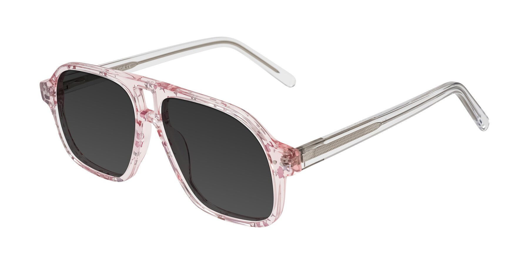 Angle of Kingston in Sparkling Blush with Gray Tinted Lenses