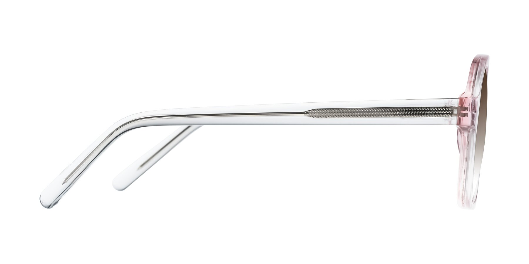 Side of Kingston in Sparkling Blush with Brown Gradient Lenses