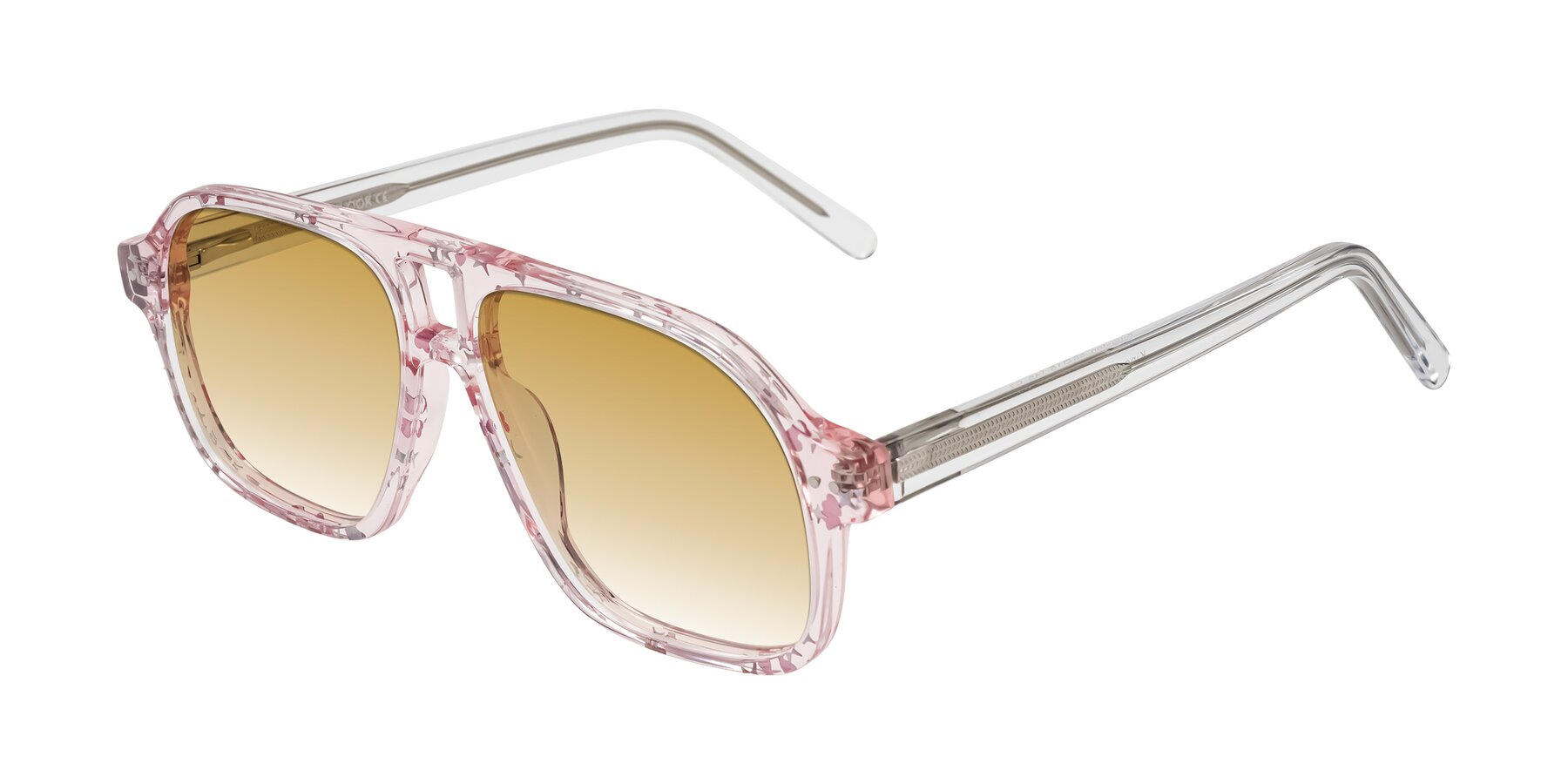 Angle of Kingston in Sparkling Blush with Champagne Gradient Lenses