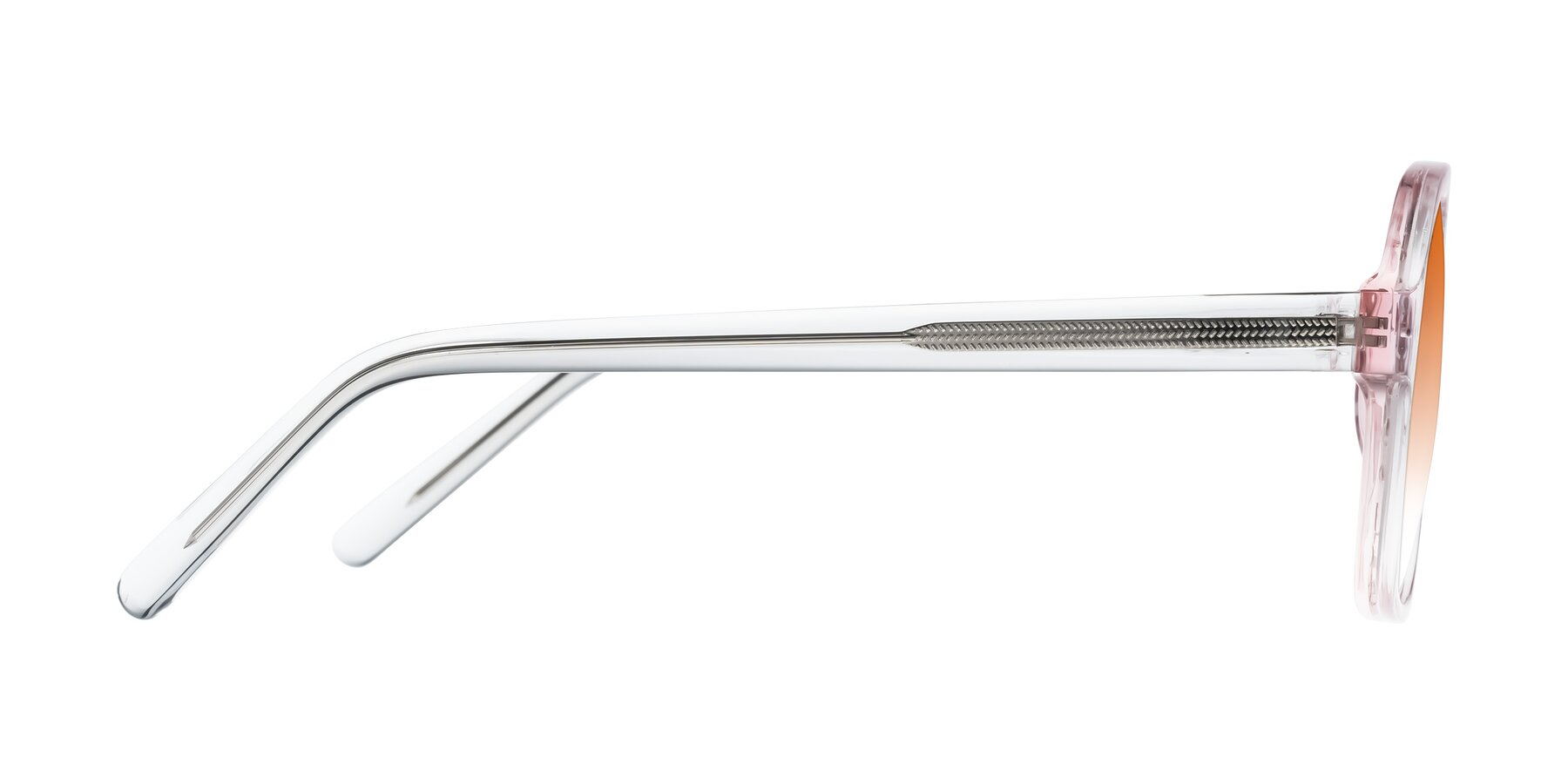 Side of Kingston in Sparkling Blush with Orange Gradient Lenses