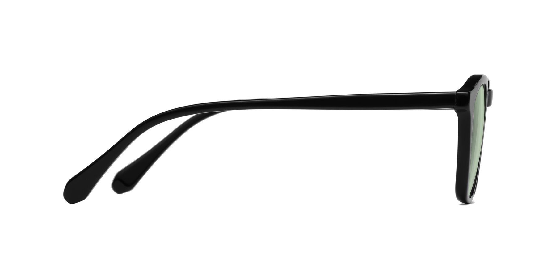 Side of Producer in Black with Light Green Tinted Lenses