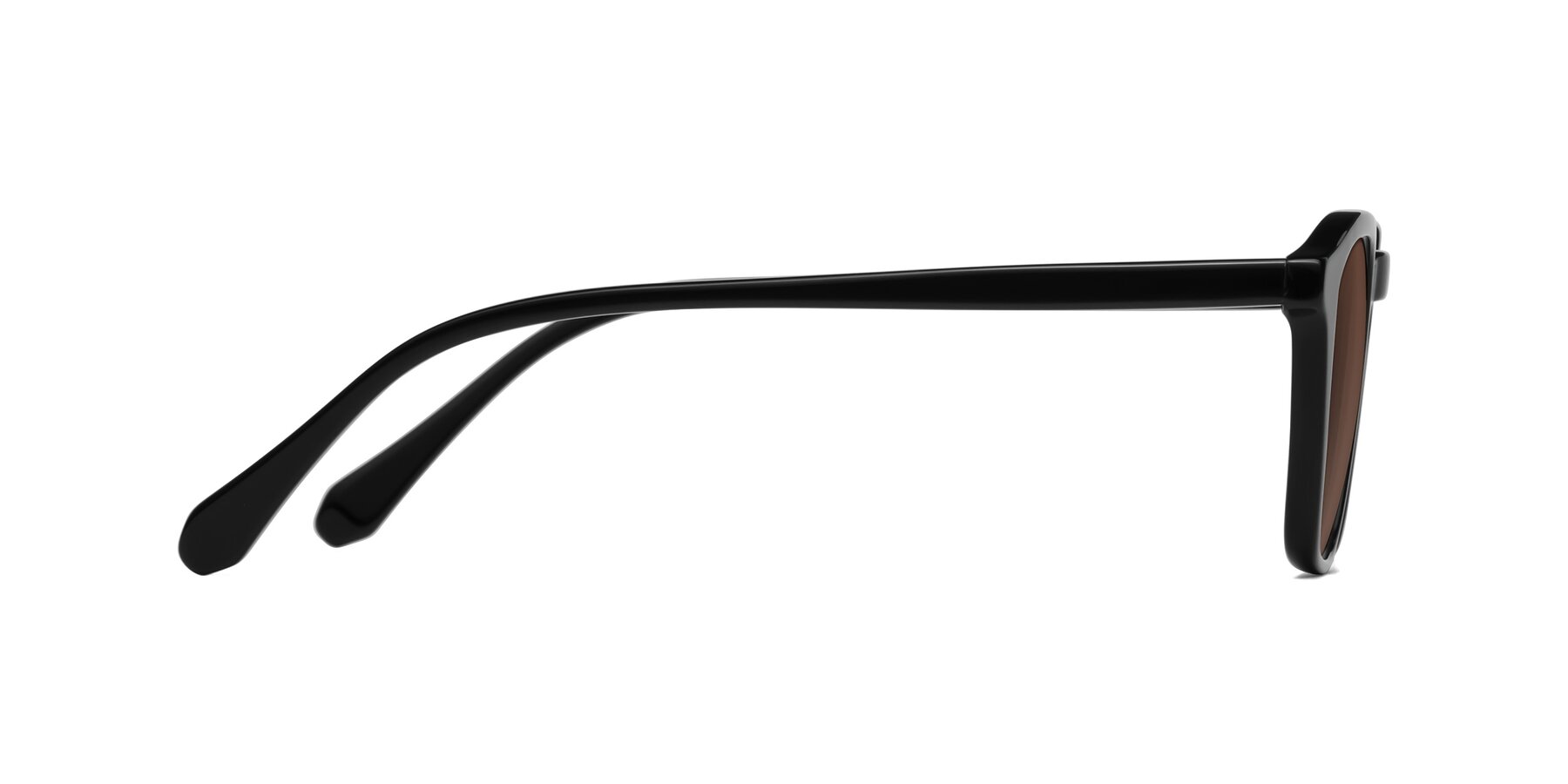 Side of Producer in Black with Brown Tinted Lenses