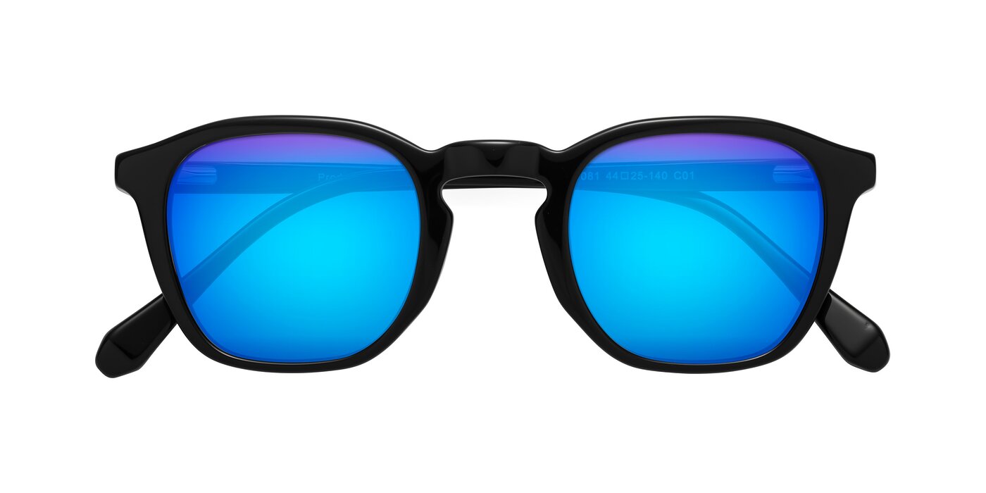 Producer - Black Flash Mirrored Sunglasses