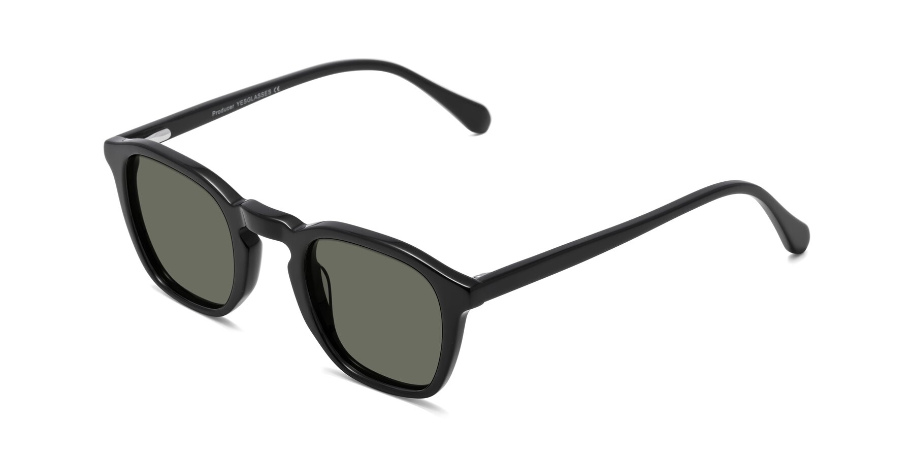 Angle of Producer in Black with Gray Polarized Lenses