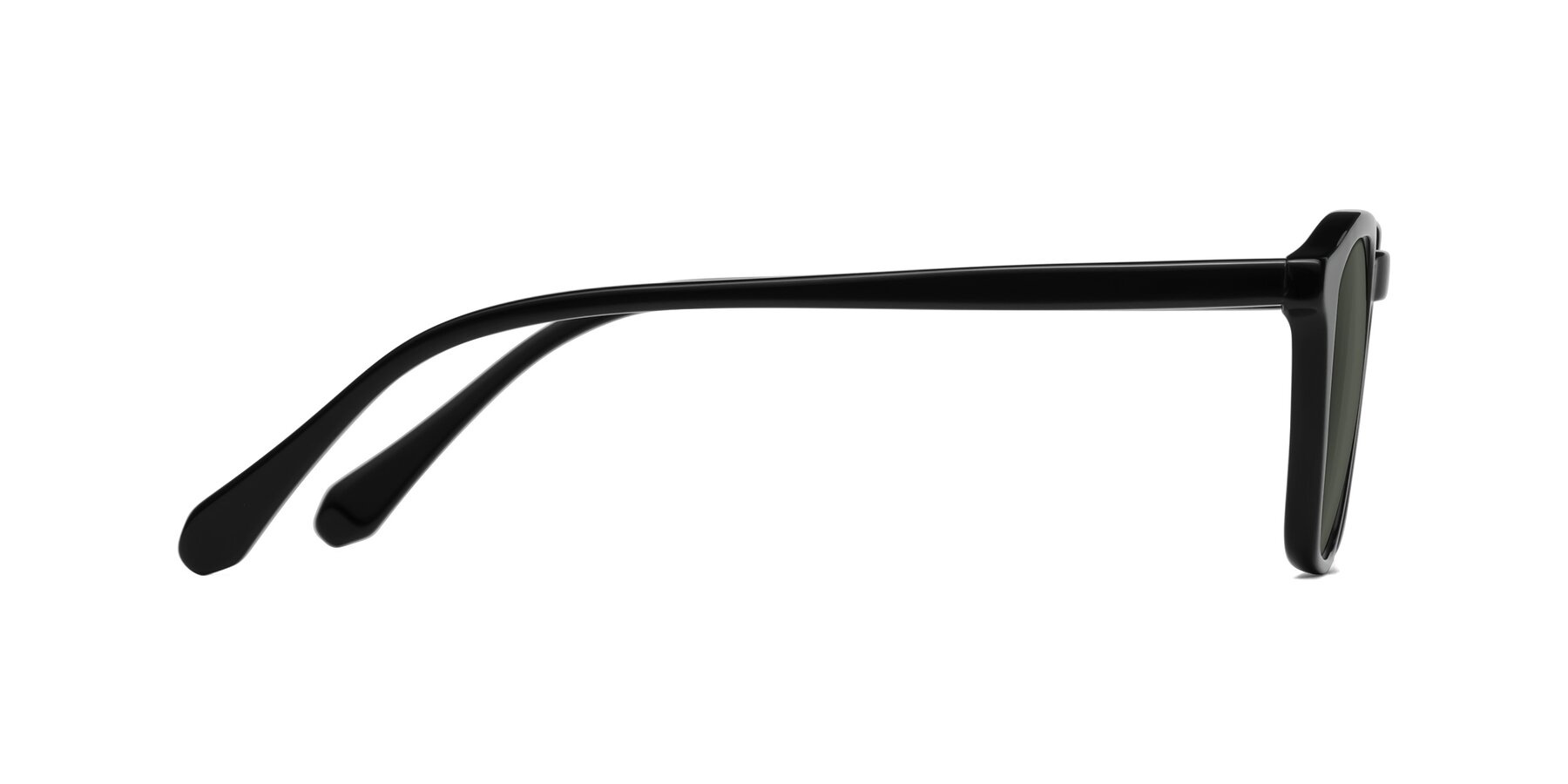 Side of Producer in Black with Gray Polarized Lenses