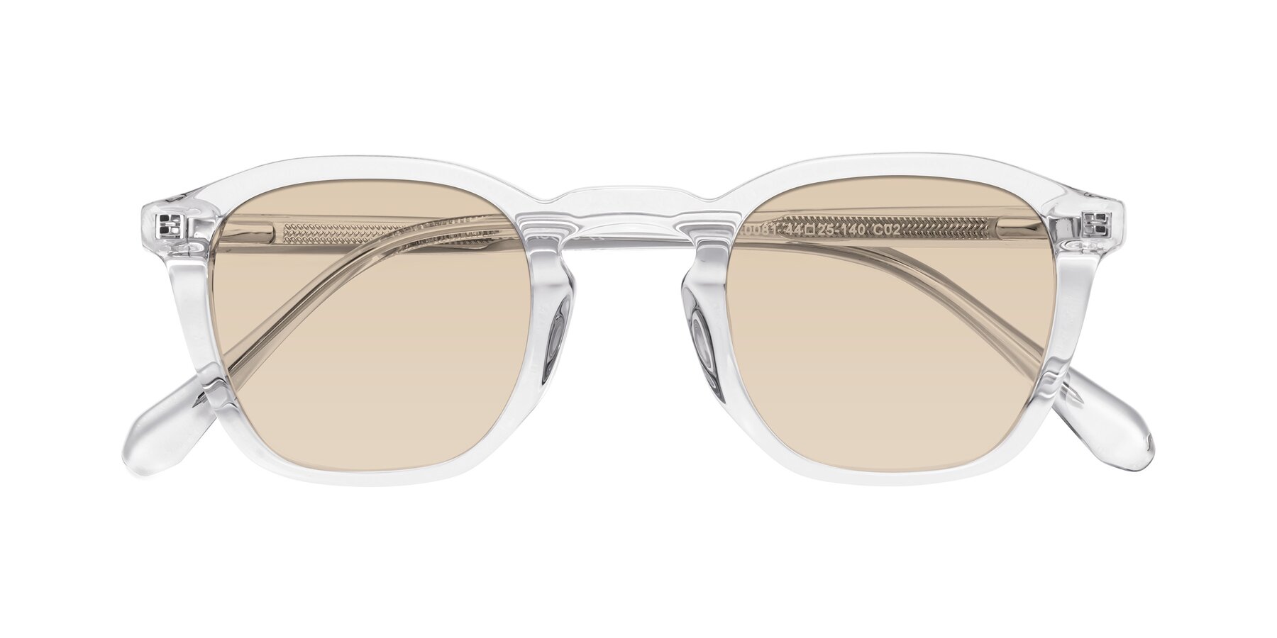 Folded Front of Producer in Clear with Light Brown Tinted Lenses