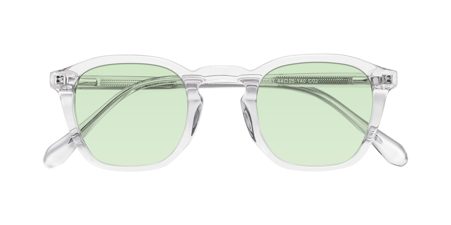 Folded Front of Producer in Clear with Light Green Tinted Lenses