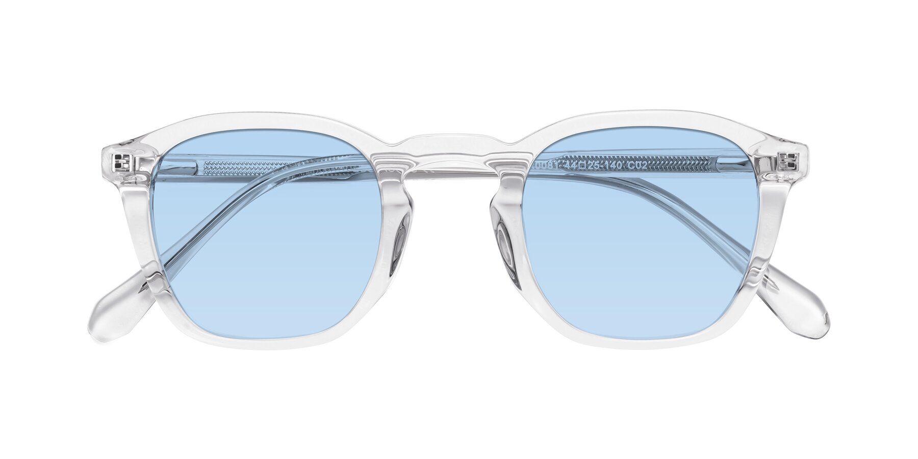 Folded Front of Producer in Clear with Light Blue Tinted Lenses