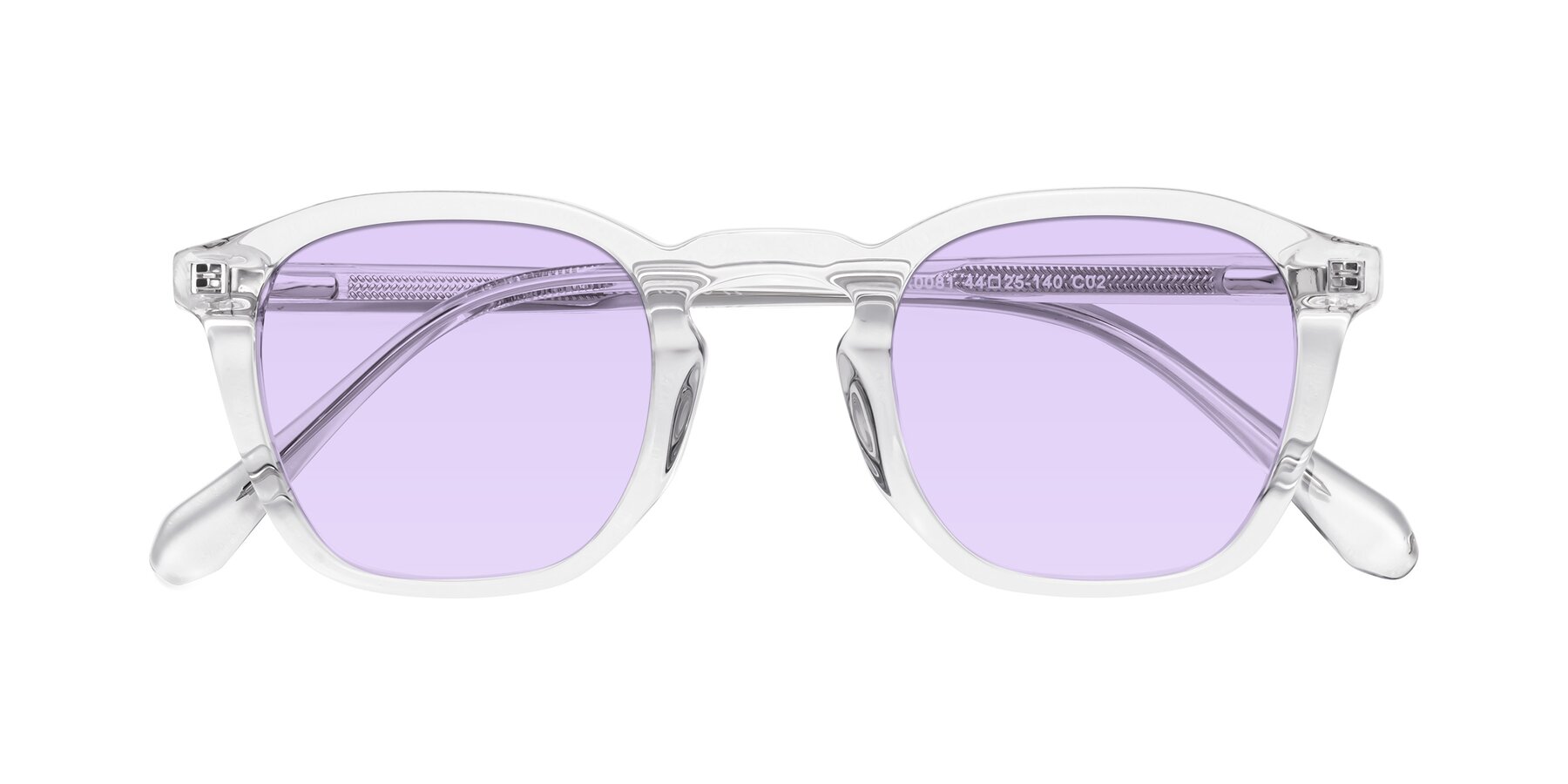 Folded Front of Producer in Clear with Light Purple Tinted Lenses