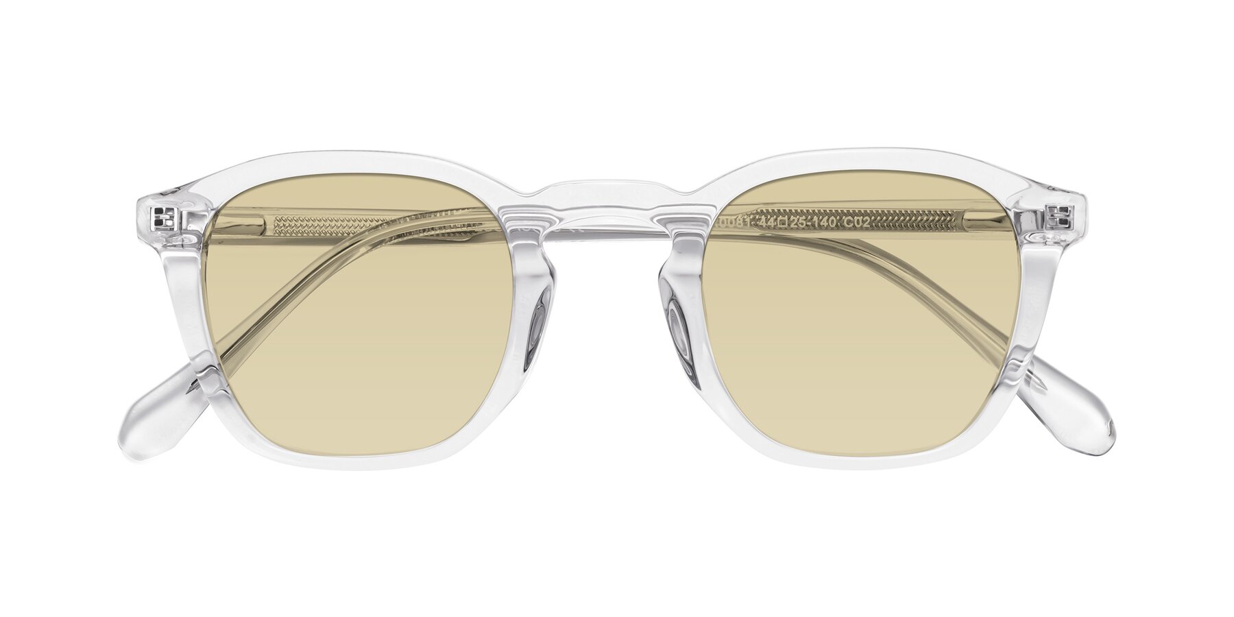 Folded Front of Producer in Clear with Light Champagne Tinted Lenses