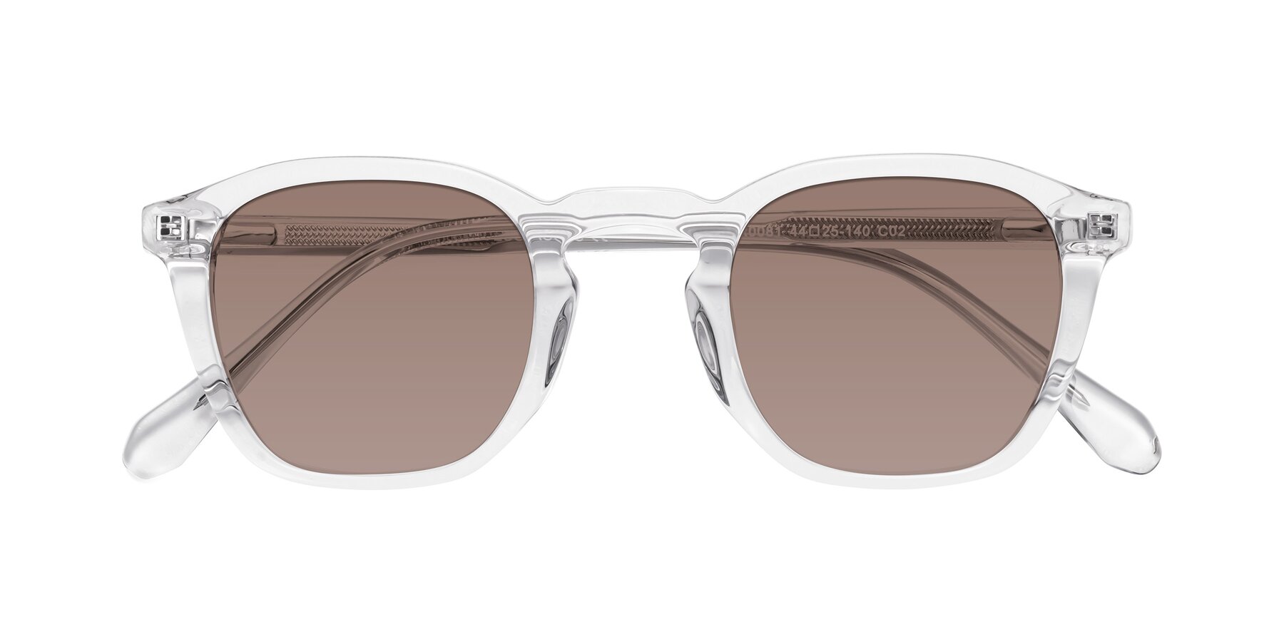 Folded Front of Producer in Clear with Medium Brown Tinted Lenses